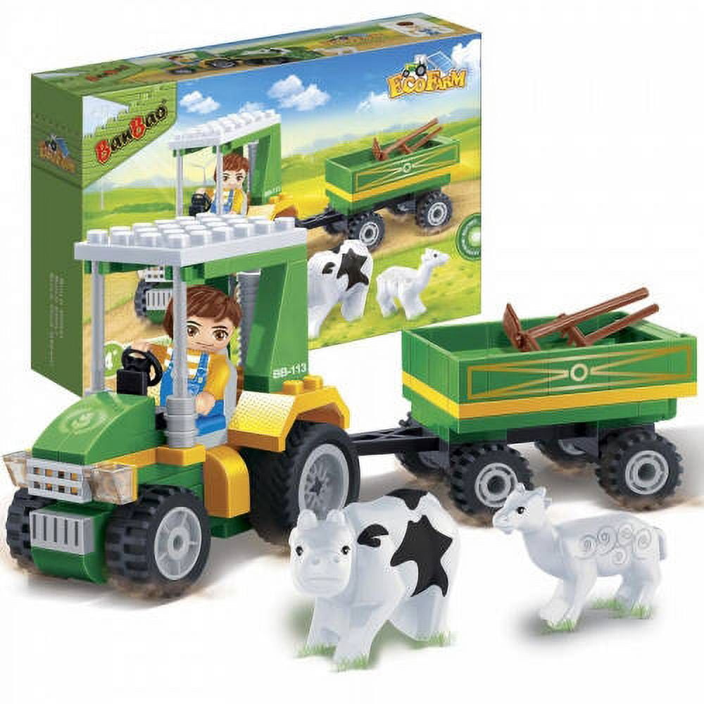 Alternative view of BanBao 115 Piece Tractor and Tools Building Set - Farm Fun
