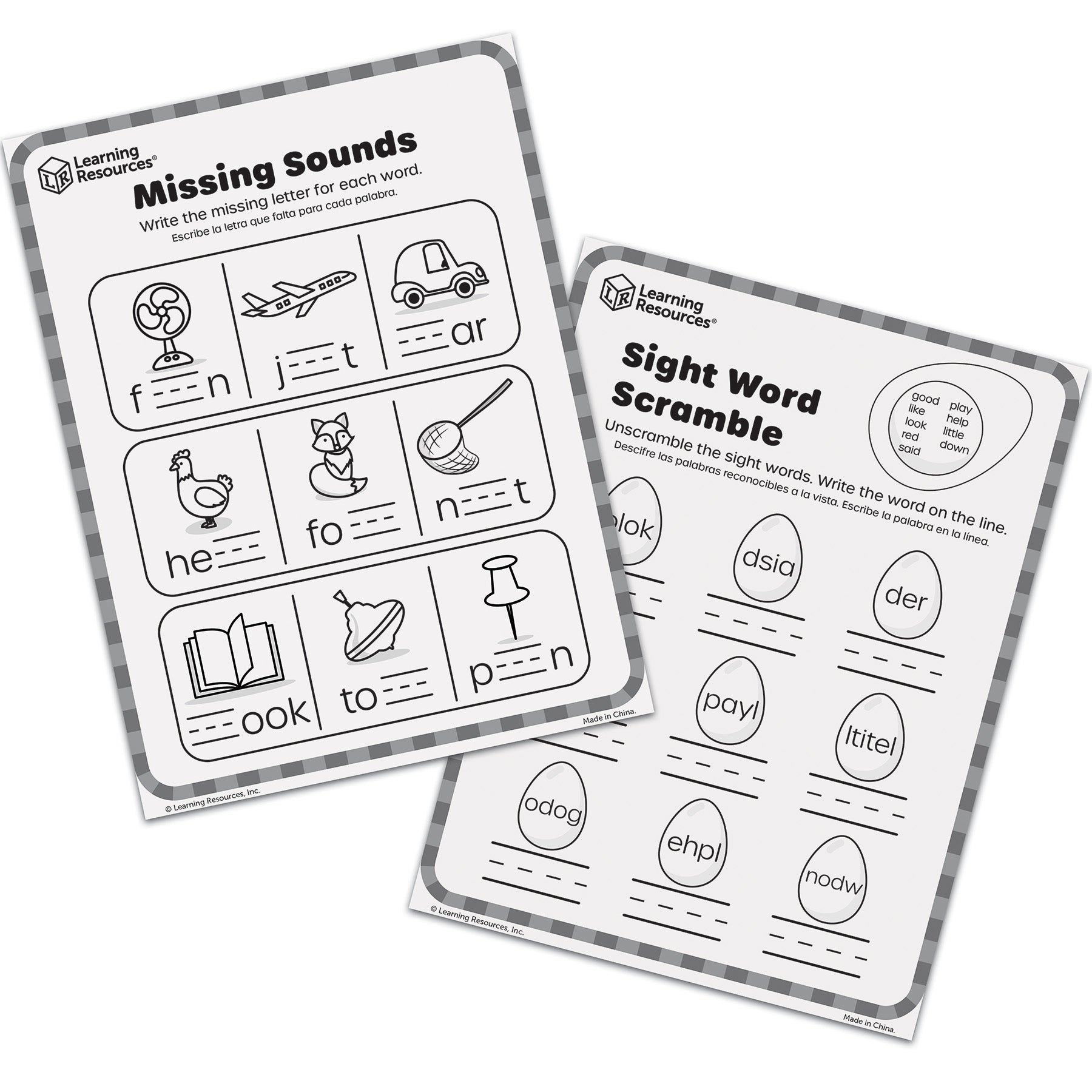 Learning Resources Skill Builders! - Kindergarten Reading Activity Set - Image 4