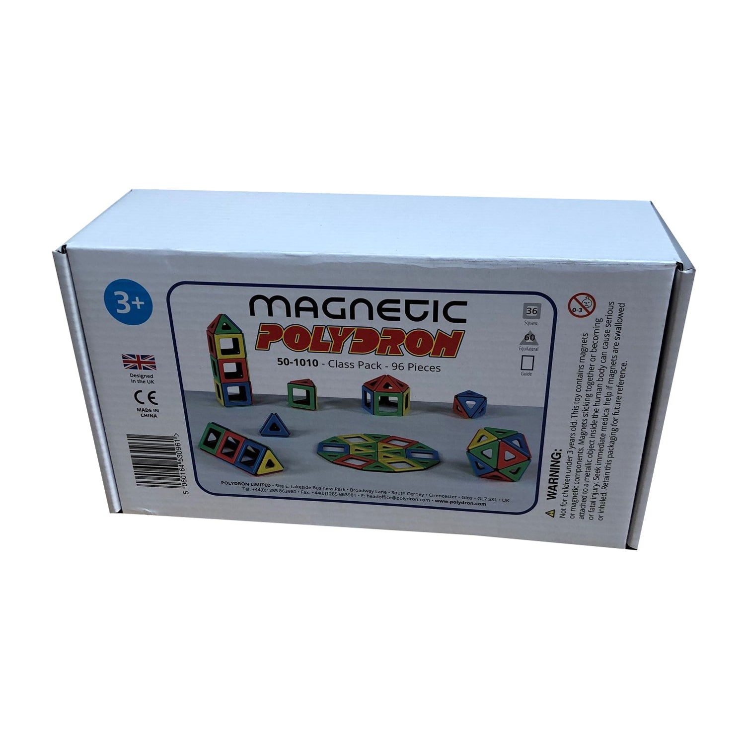 Alternative view of Polydron Magnetic Polydron Class Set, 96 Pieces - Educational Building Toy