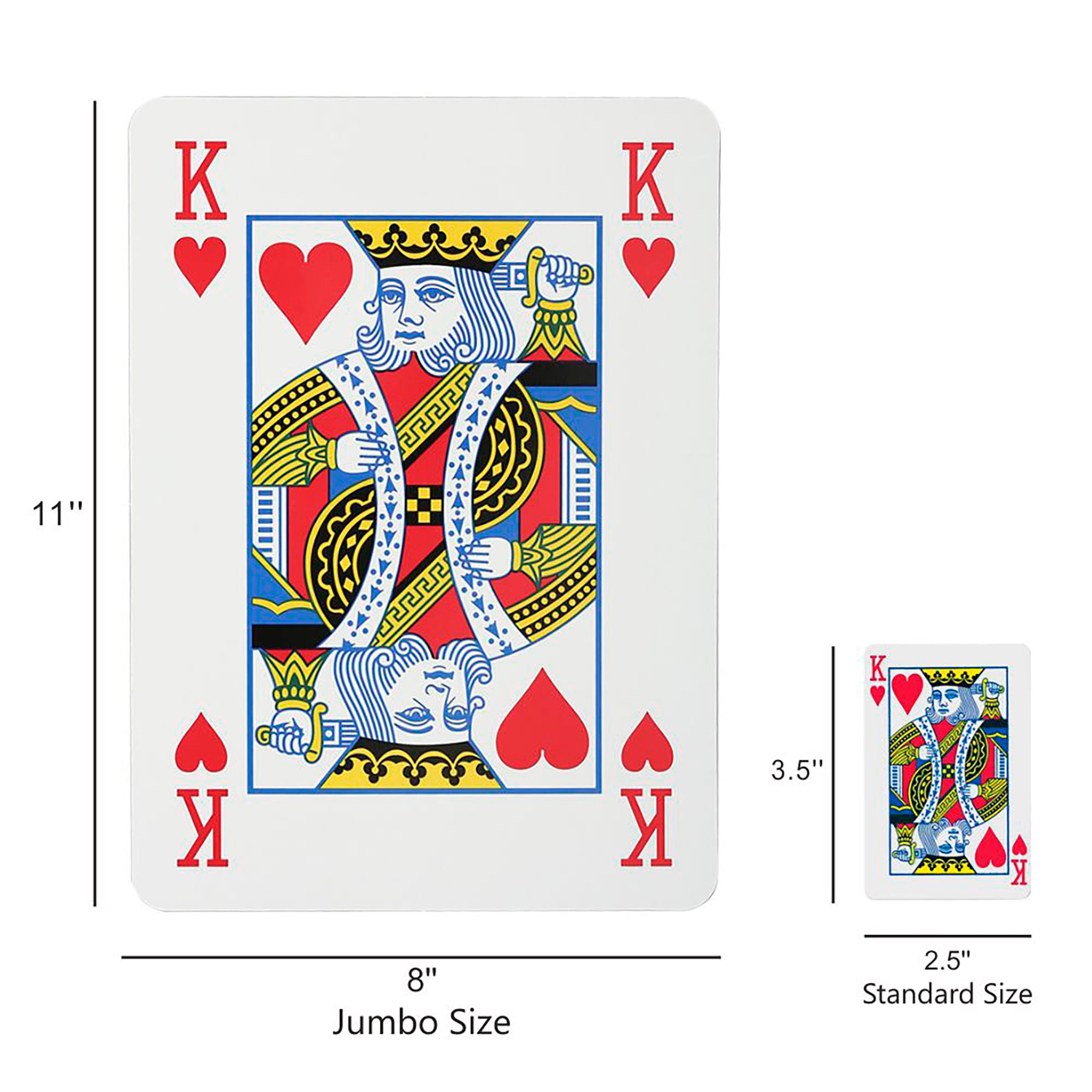 Alternative view of Trimate Jumbo Playing Cards - 8x11" Giant Deck, Durable Coated, Fun Game & Decor