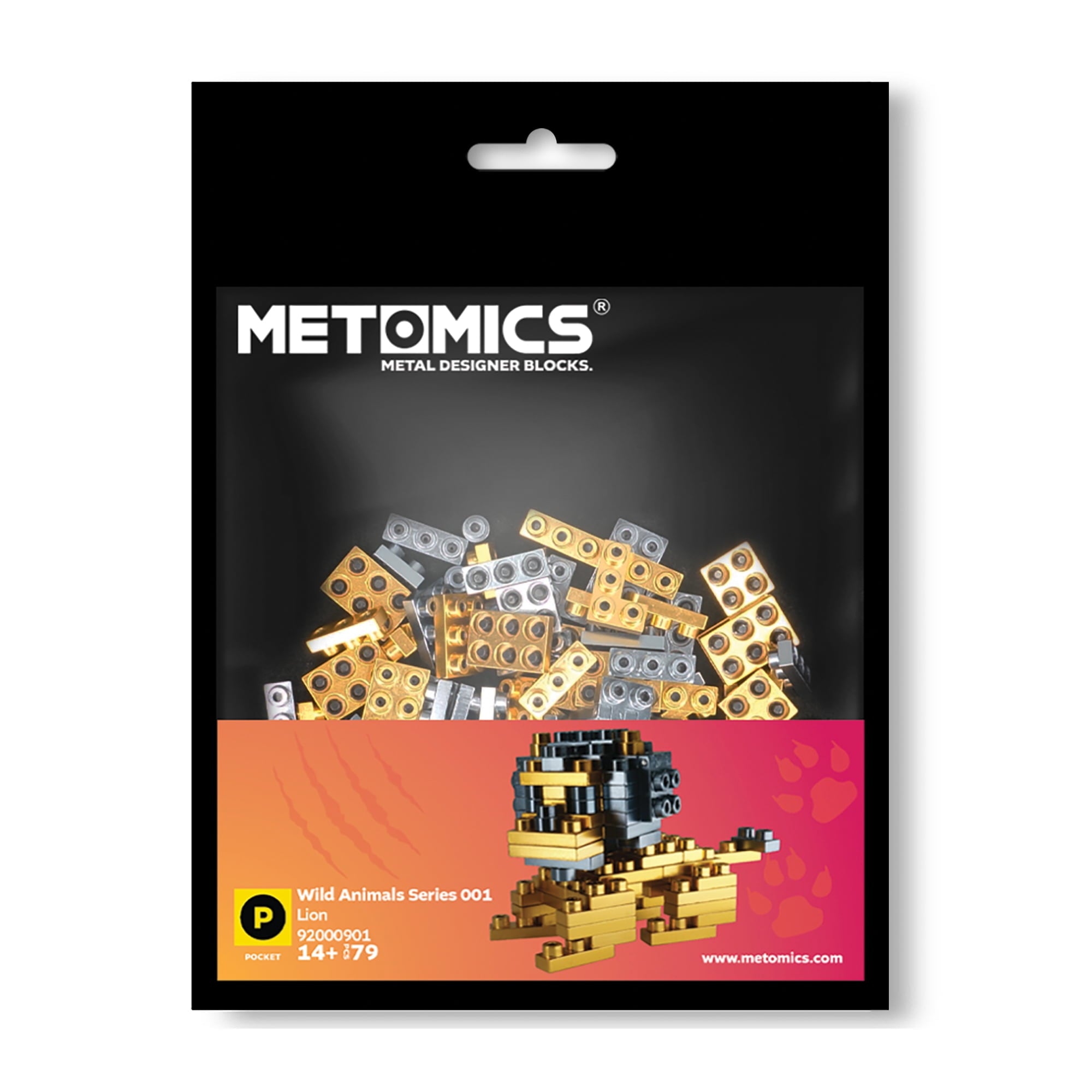 Alternative view of Metomics Pocket Wild Animal Series Aztec Gold Lion Model Kit