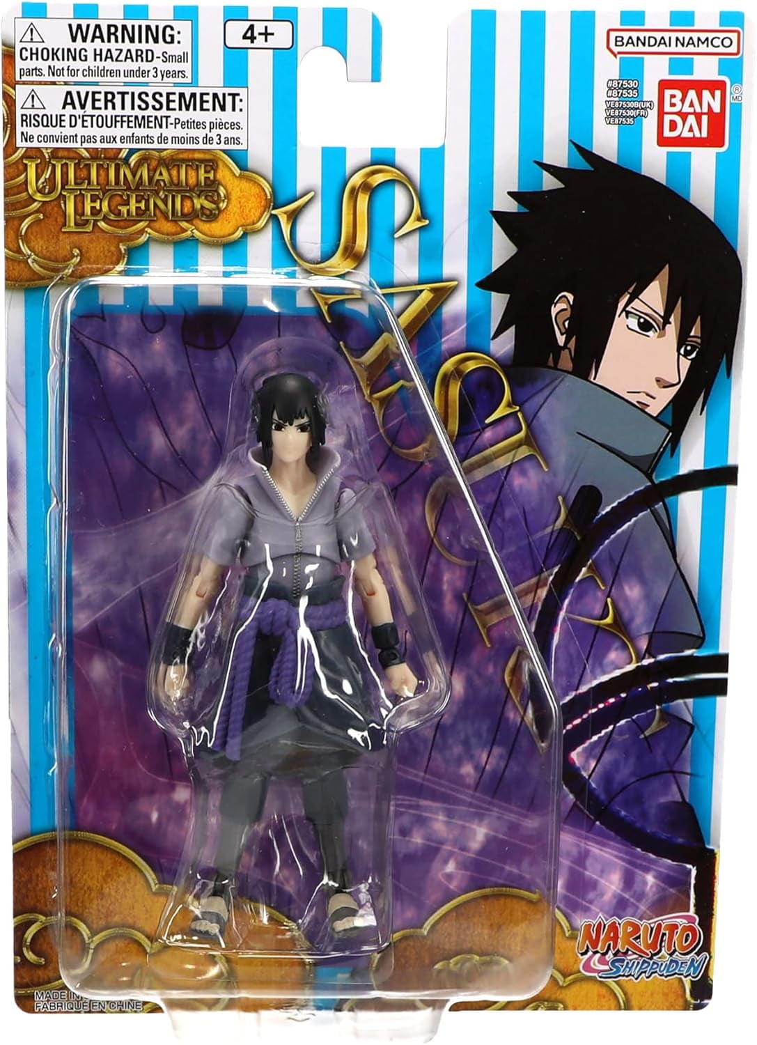 Alternative view of Ultimate Legends Naruto Shippuden 5" Sasuke Uchiha Adult Action Figure