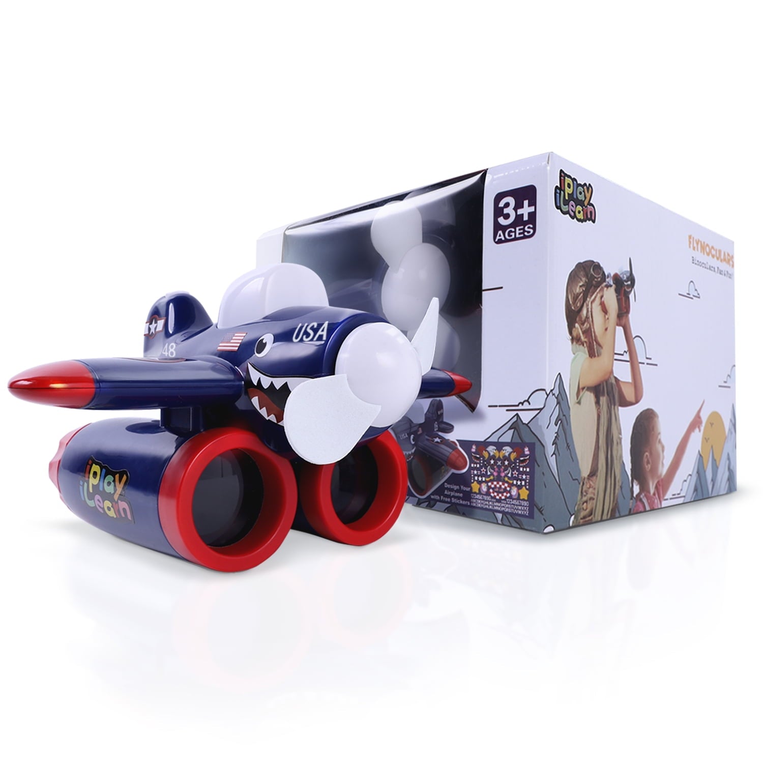 Alternative view of Iplay, Ilearn 4X Blue Air Fighter Flynoculars
