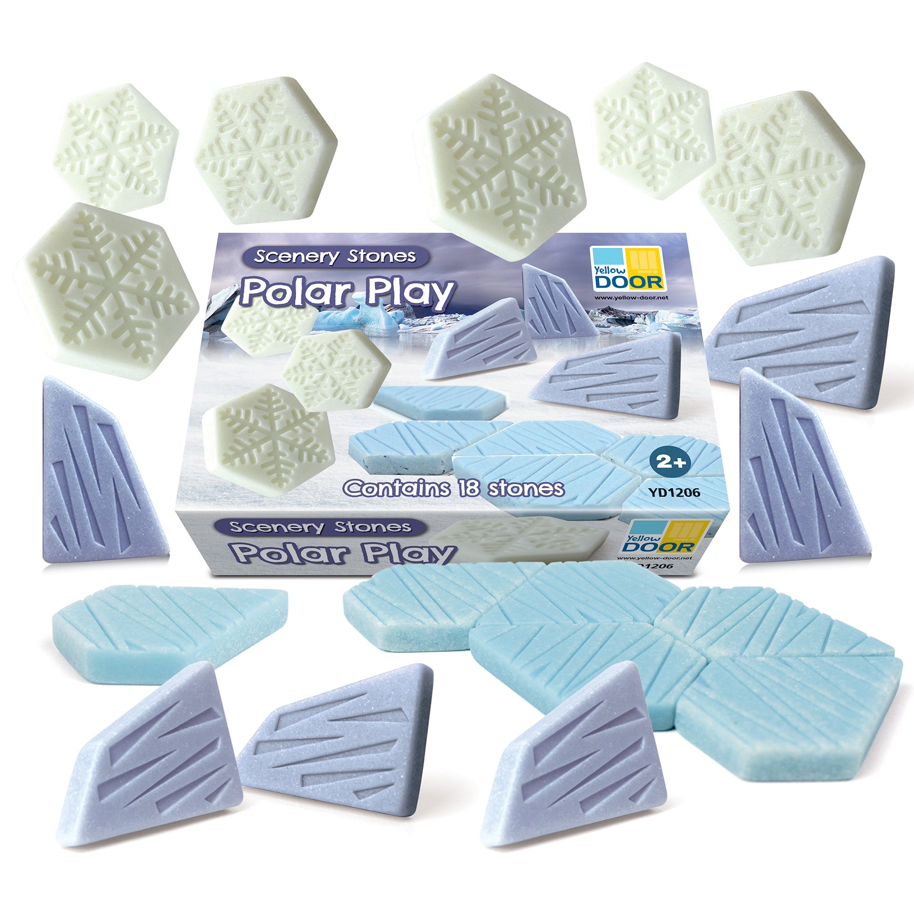 Yellow Door - Polar Play Scenery Stones - Set Of 18