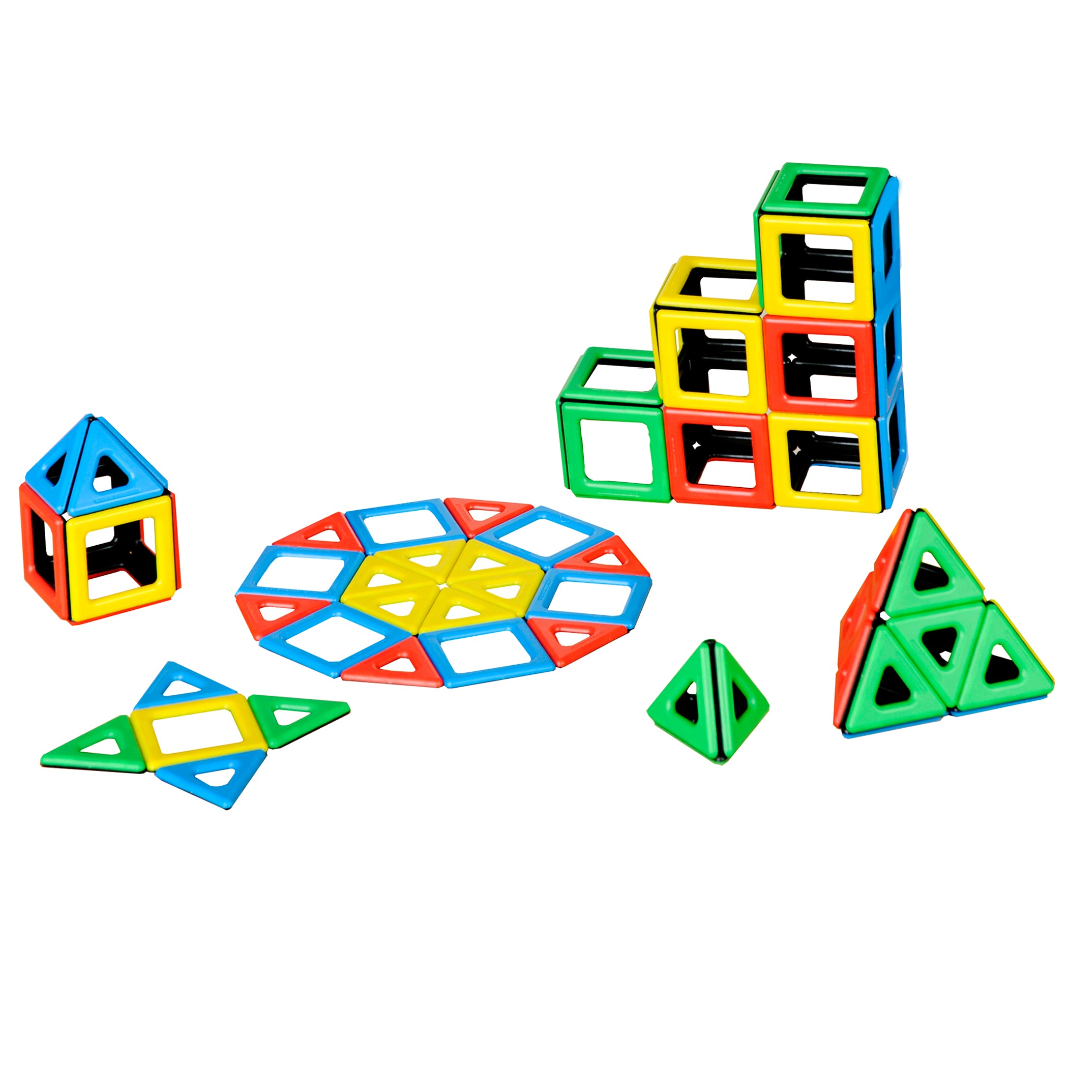 Polydron Magnetic Polydron Class Set, 96 Pieces - Educational Building Toy