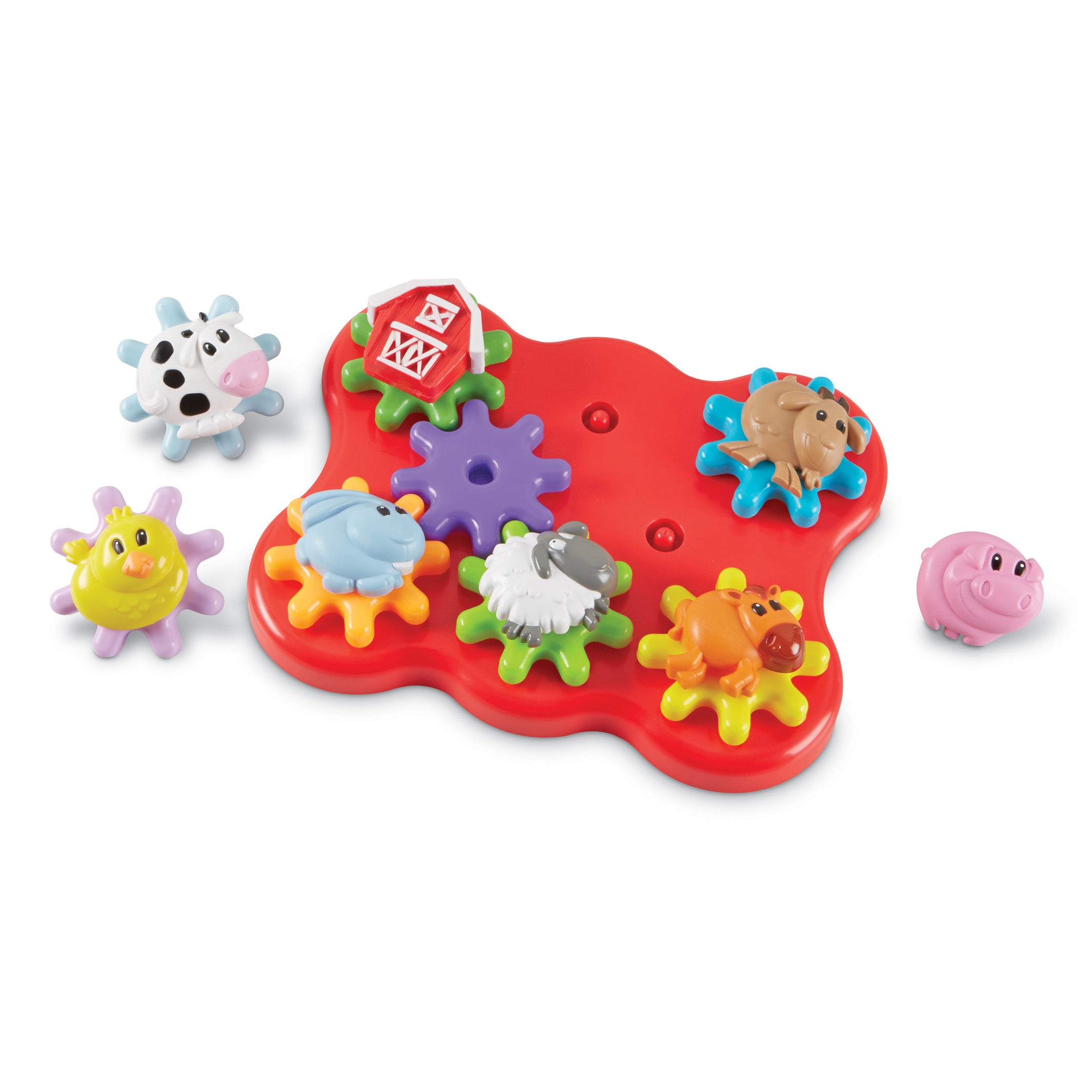 Alternative view of Learning Resources Build & Spin: Barnyard Friends - Interactive Gear Playset