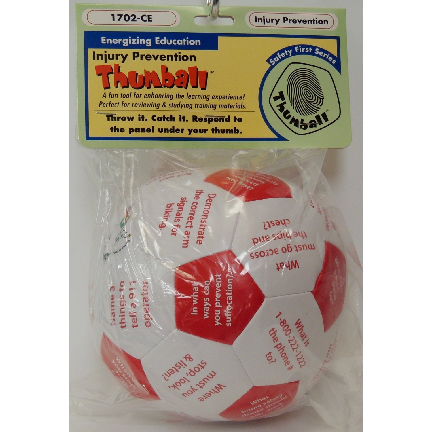 Alternative view of Injury Prevention Thumball - 6" Interactive Safety Learning Ball