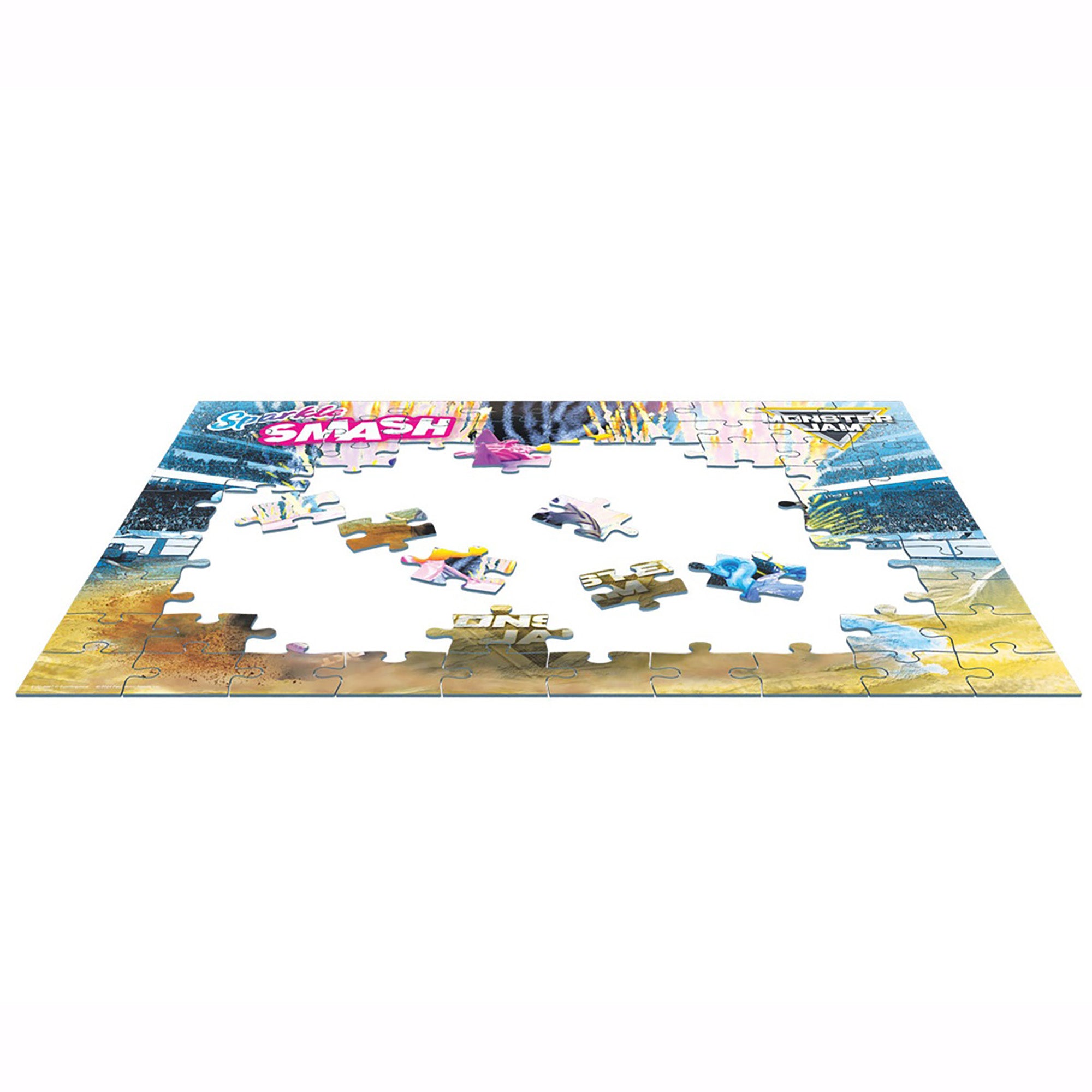 Monster Jam Sparkle Smash 100pc Puzzle with Insulated Lunch Box - Image 4