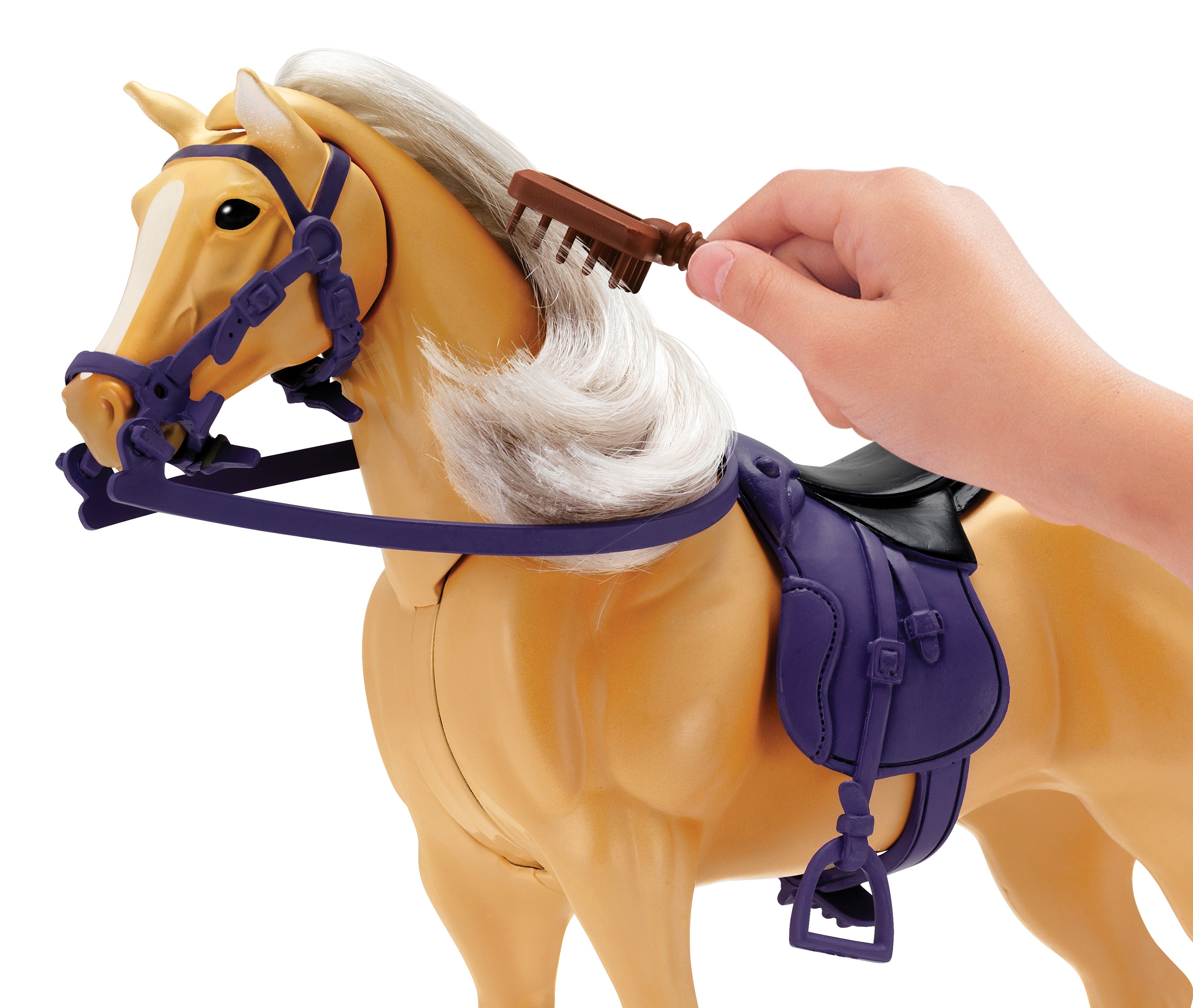 Blue Ribbon Champions Palomino Horse Interactive Playset