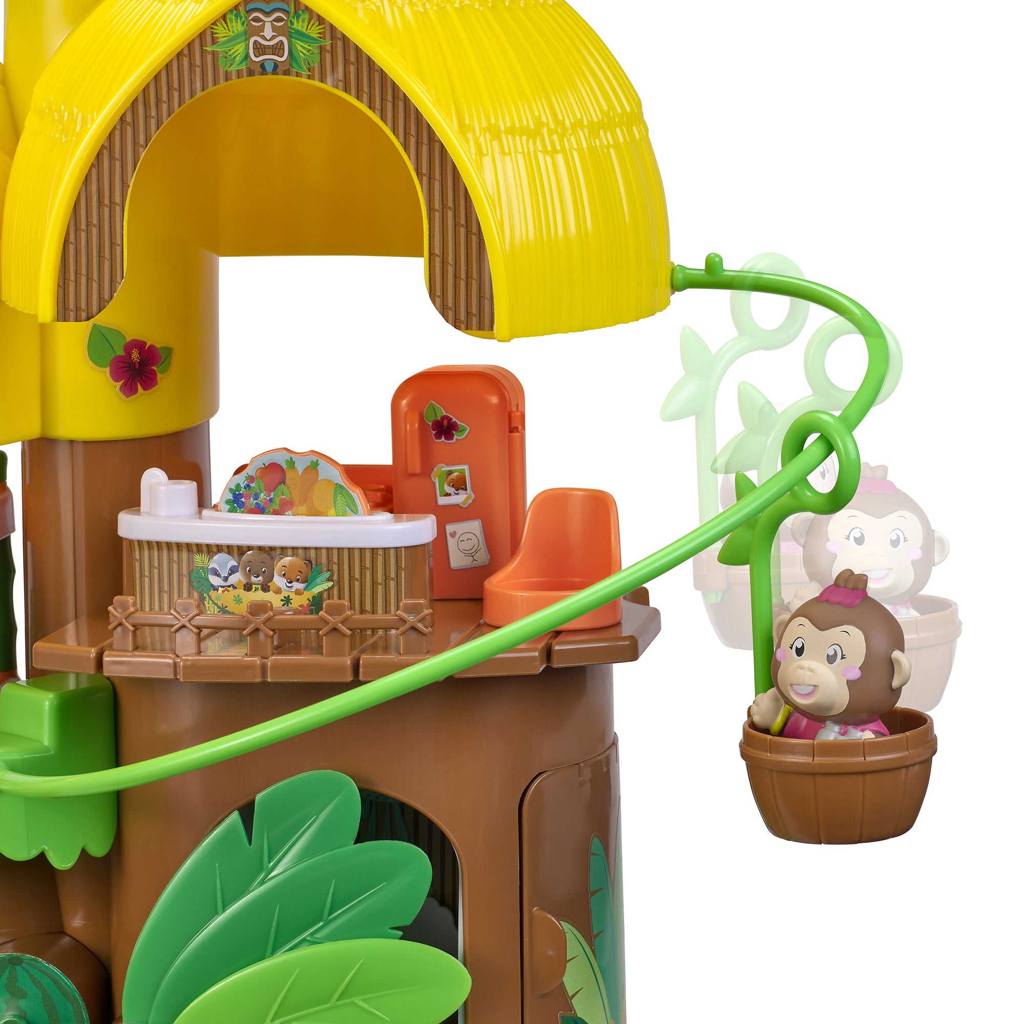 Alternative view of Timber Tots Tropical House Playset with Exclusive Monkey Character