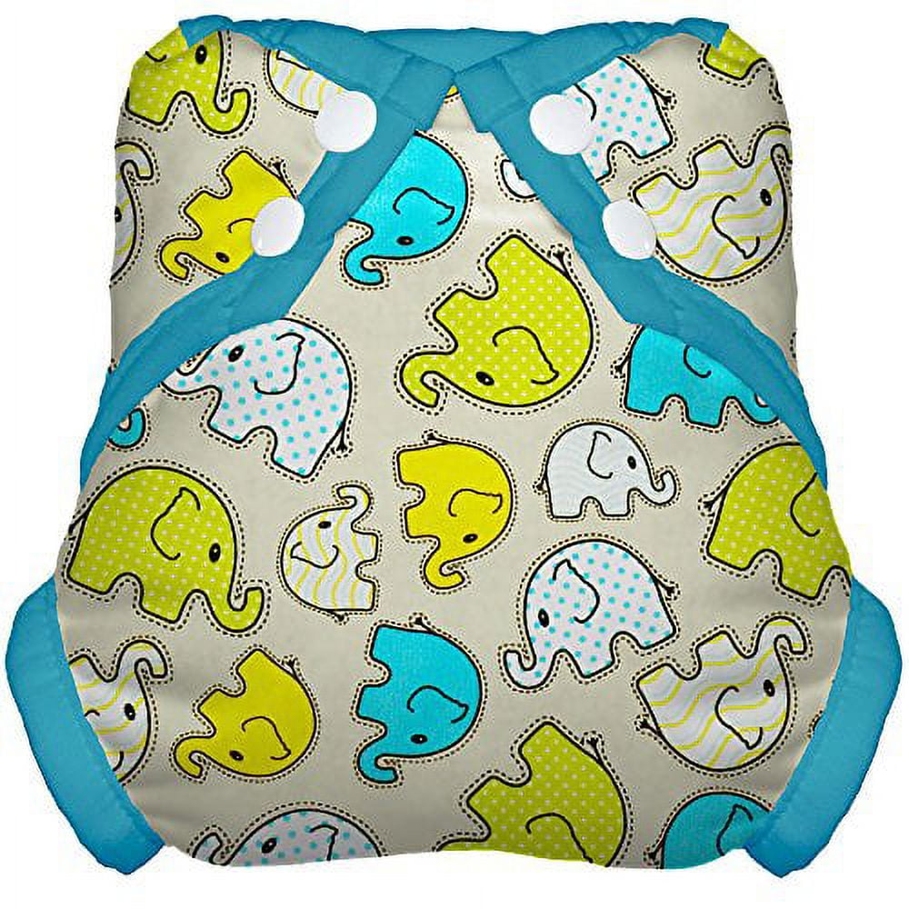 Tidy Tots Elephants Snap Cover – Leak-Free Design