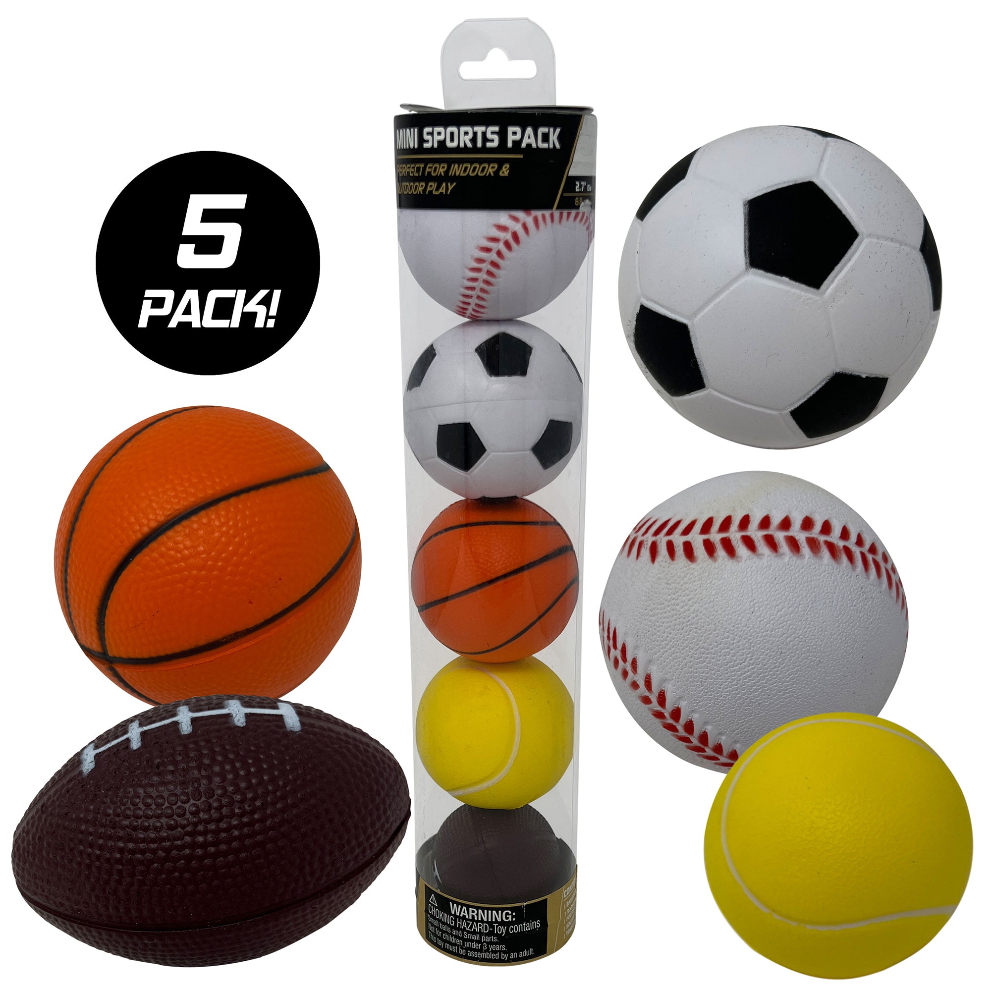 Alternative view of Anywhere Sports 5-Ball Mini Sports Pack: Foam Balls for Kids 3+