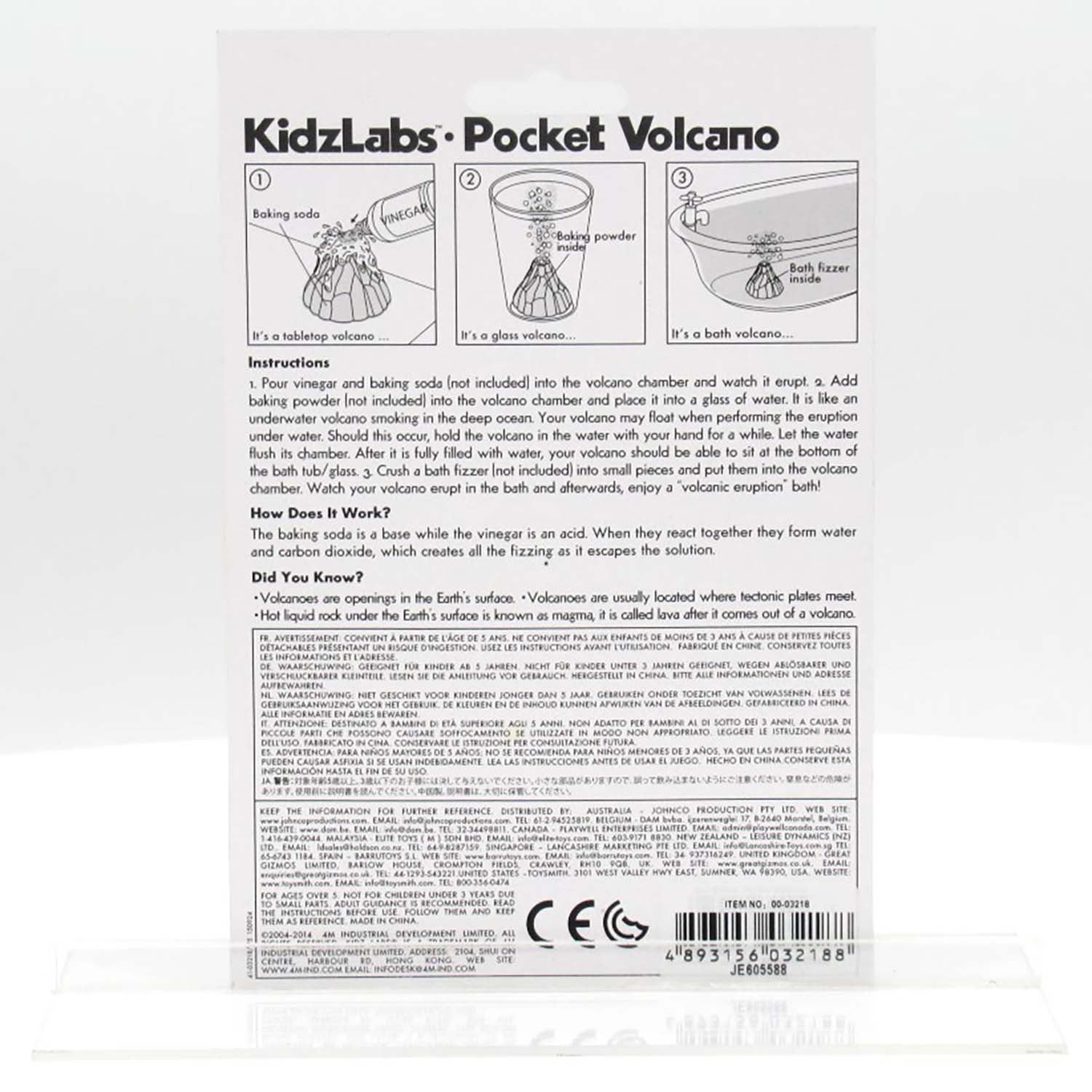 KidzLabs Pocket Volcano Eruption Science Kit - Image 4