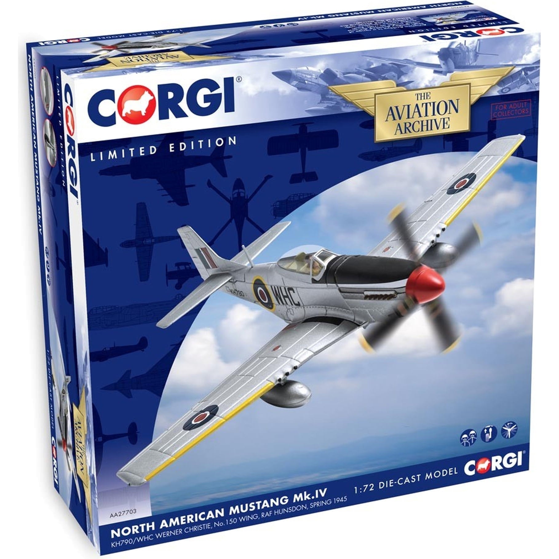 Corgi Mustang Mk.IV RAF No.150 Wing Collector Model