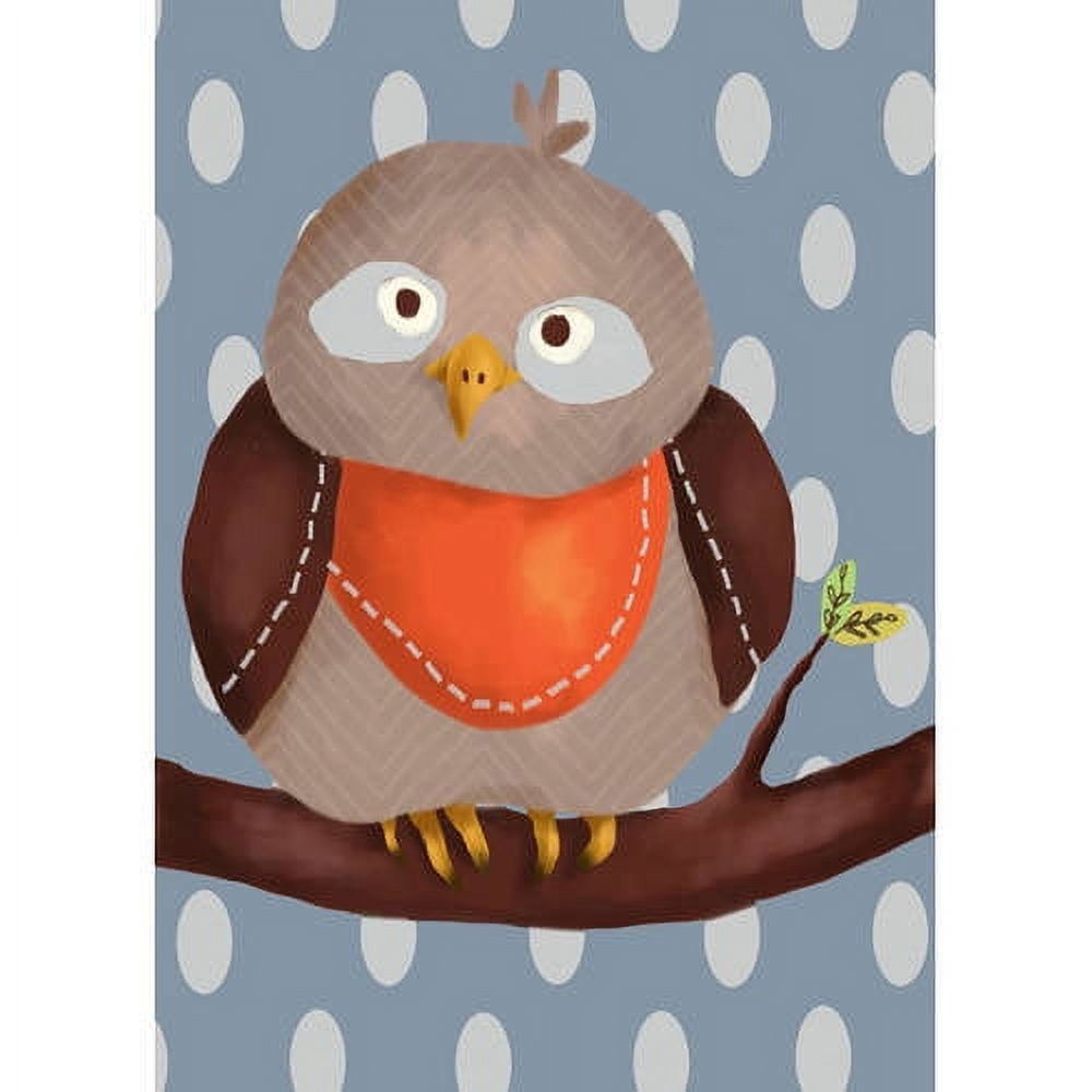 Oopsy Daisy Oscar The Owl 10x14 Canvas Wall Art by Meghann O'Hara