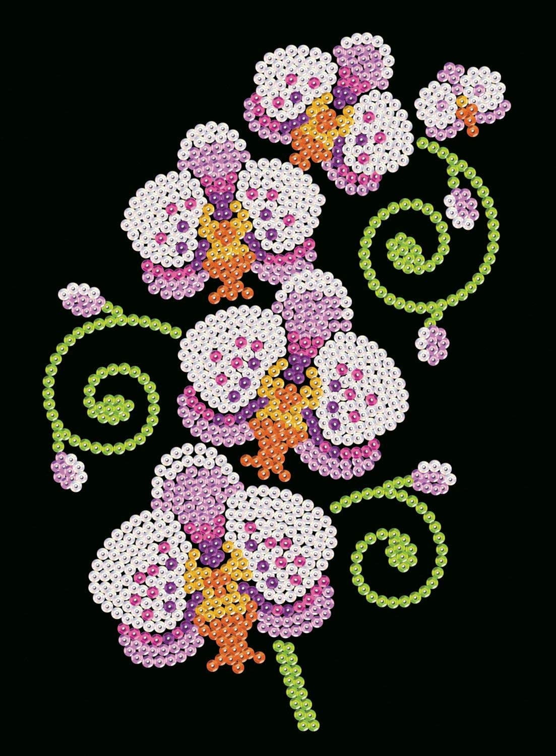 Sequin Art Blooming Orchids Craft Kit - Sparkling Purple