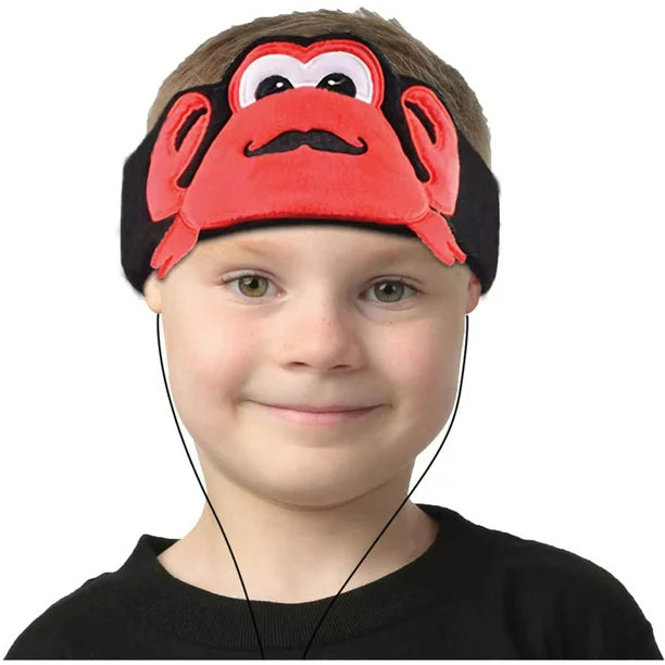 Contixo H1 Kids Fleece Headband Headphones - Crab Design - Cozy Red