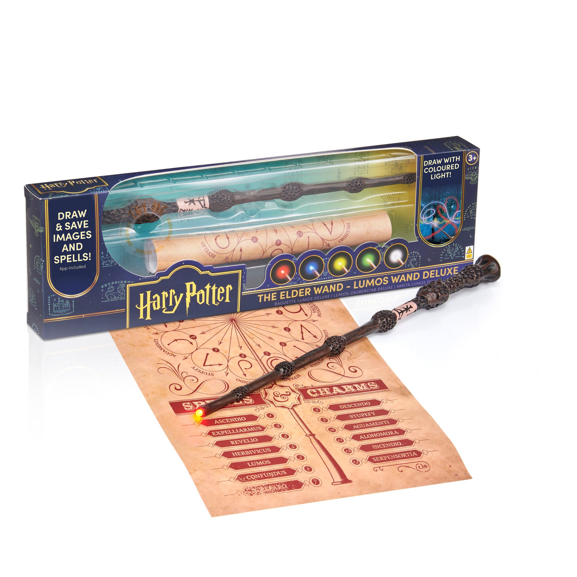 Wizarding World Harry Potter Elder Wand 14" Deluxe Lumos LED Collectible