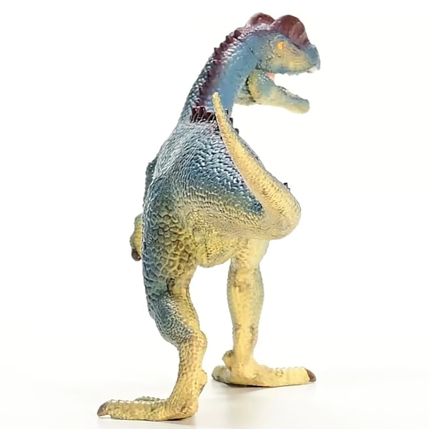 Schleich DINOSAURS 9" Dilophosaurus Figurine with Movable Jaw, Red-Blue - Image 3