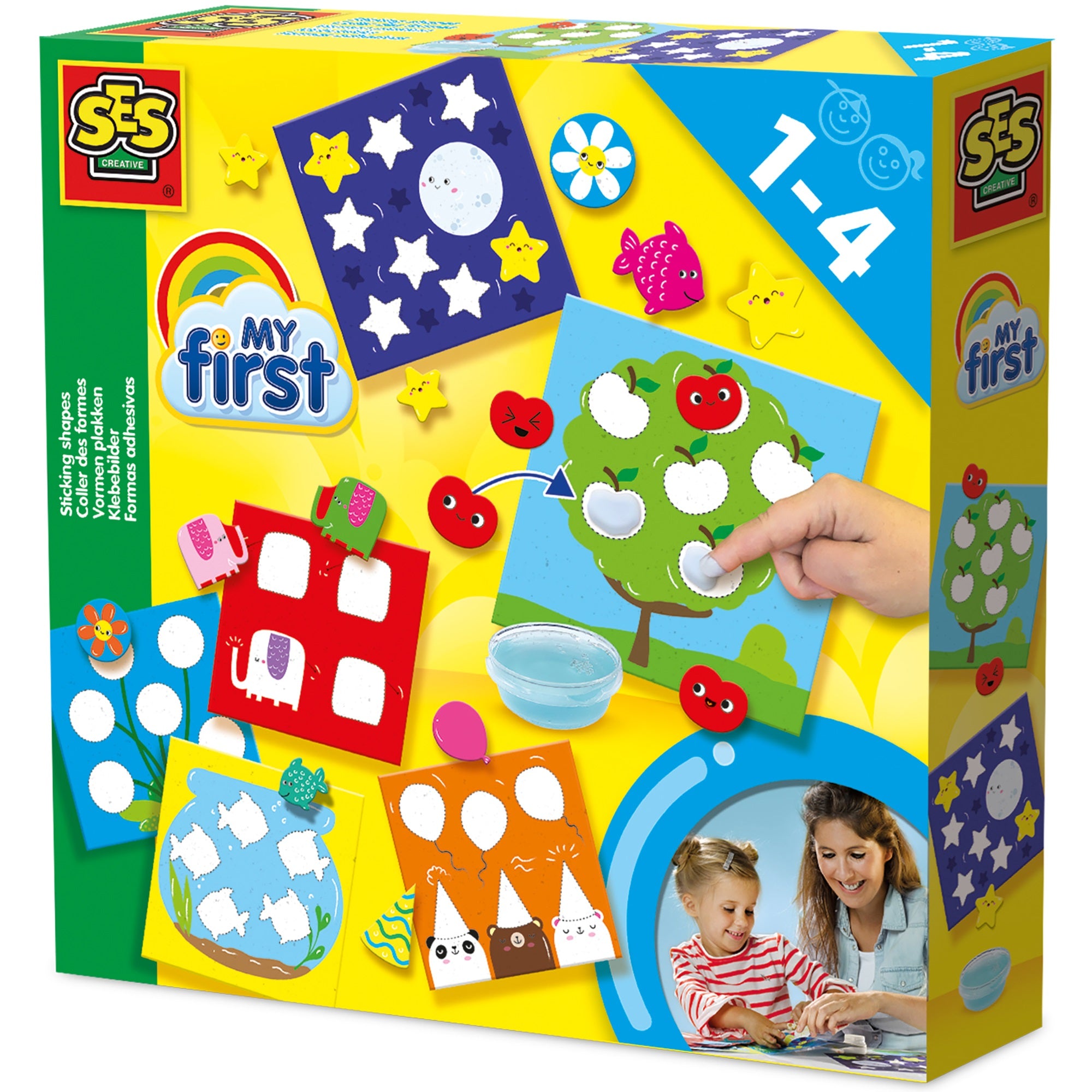 SES Creative My First Sticking Shapes Mosaic Art Activity Kit for Toddlers