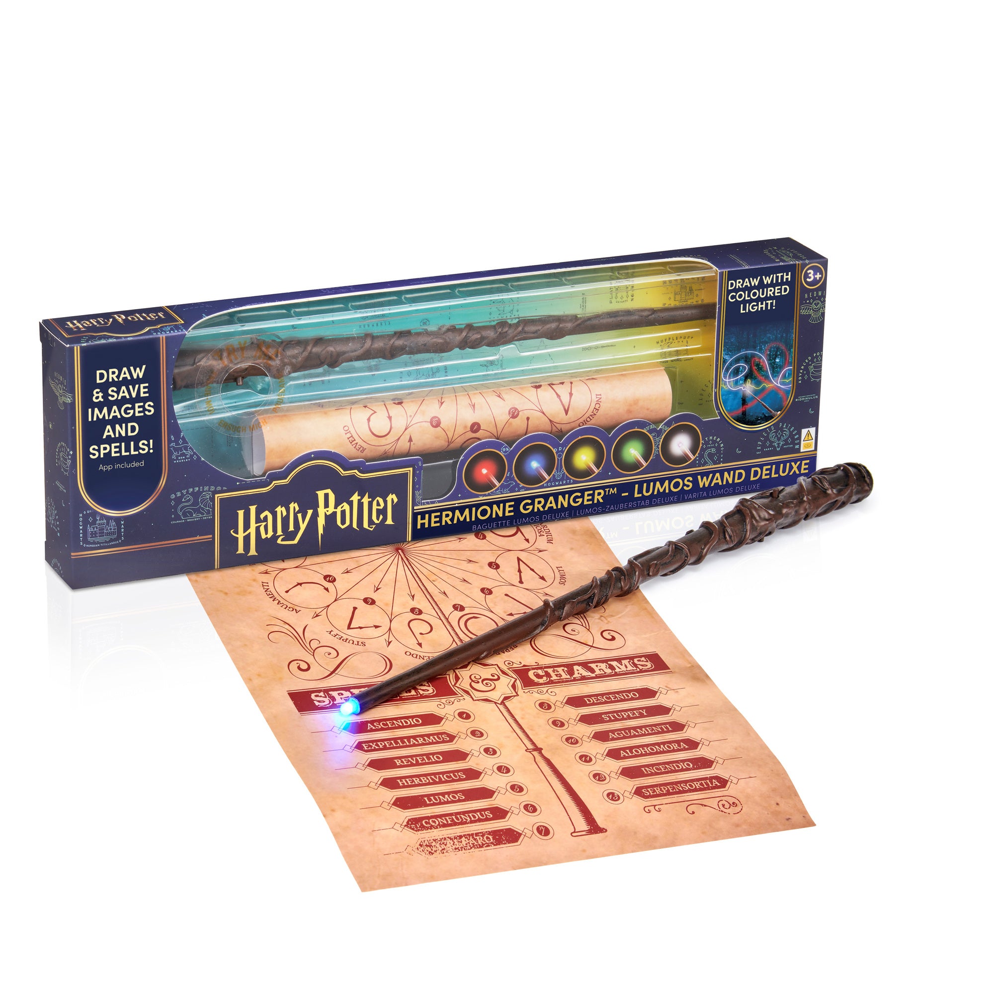 Wizarding World Harry Potter 14" Hermione Granger Lumos Magic Wand with LED Tip