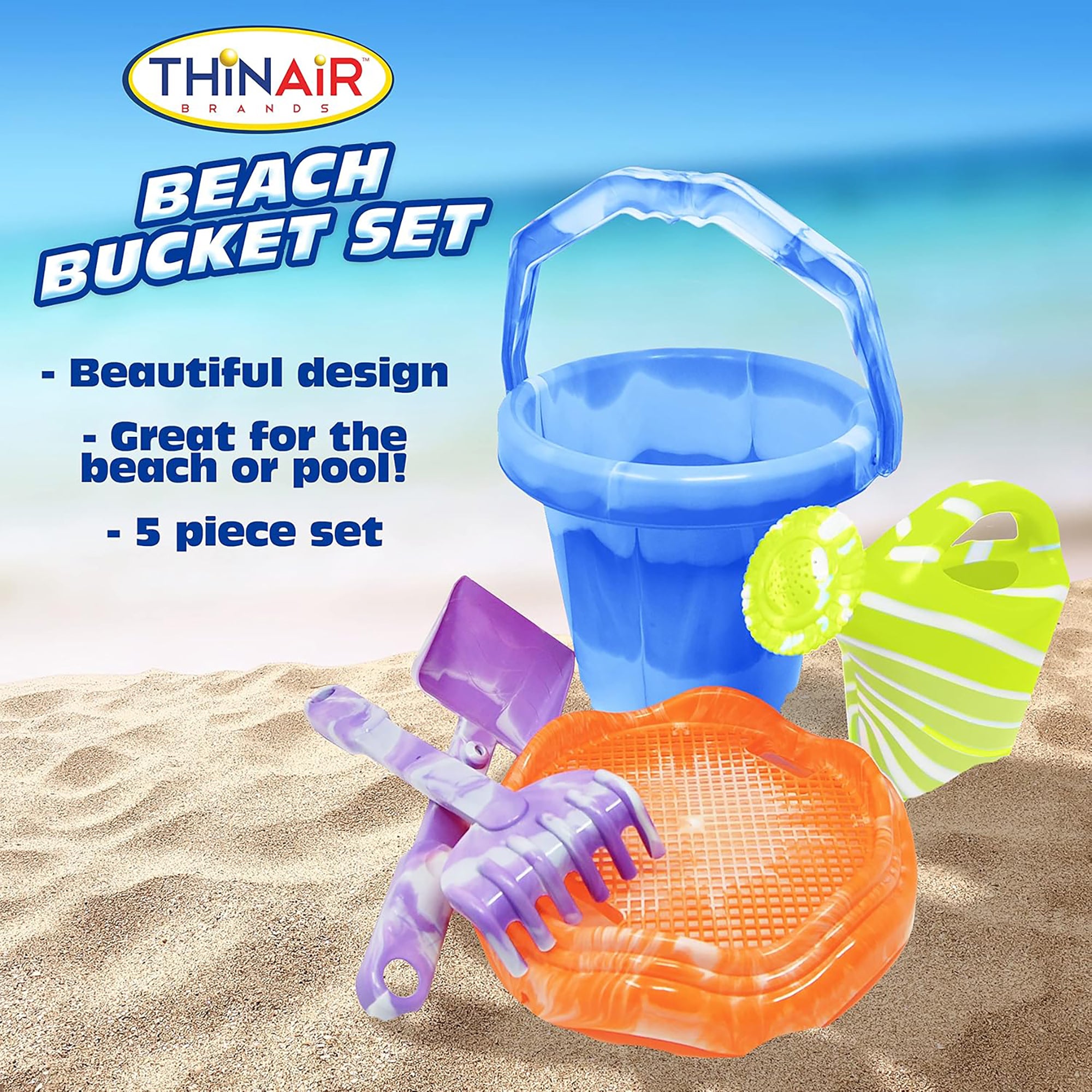 Scooba Duck - 5pc Beach Bucket Set - Sandbox Master Series - Image 4