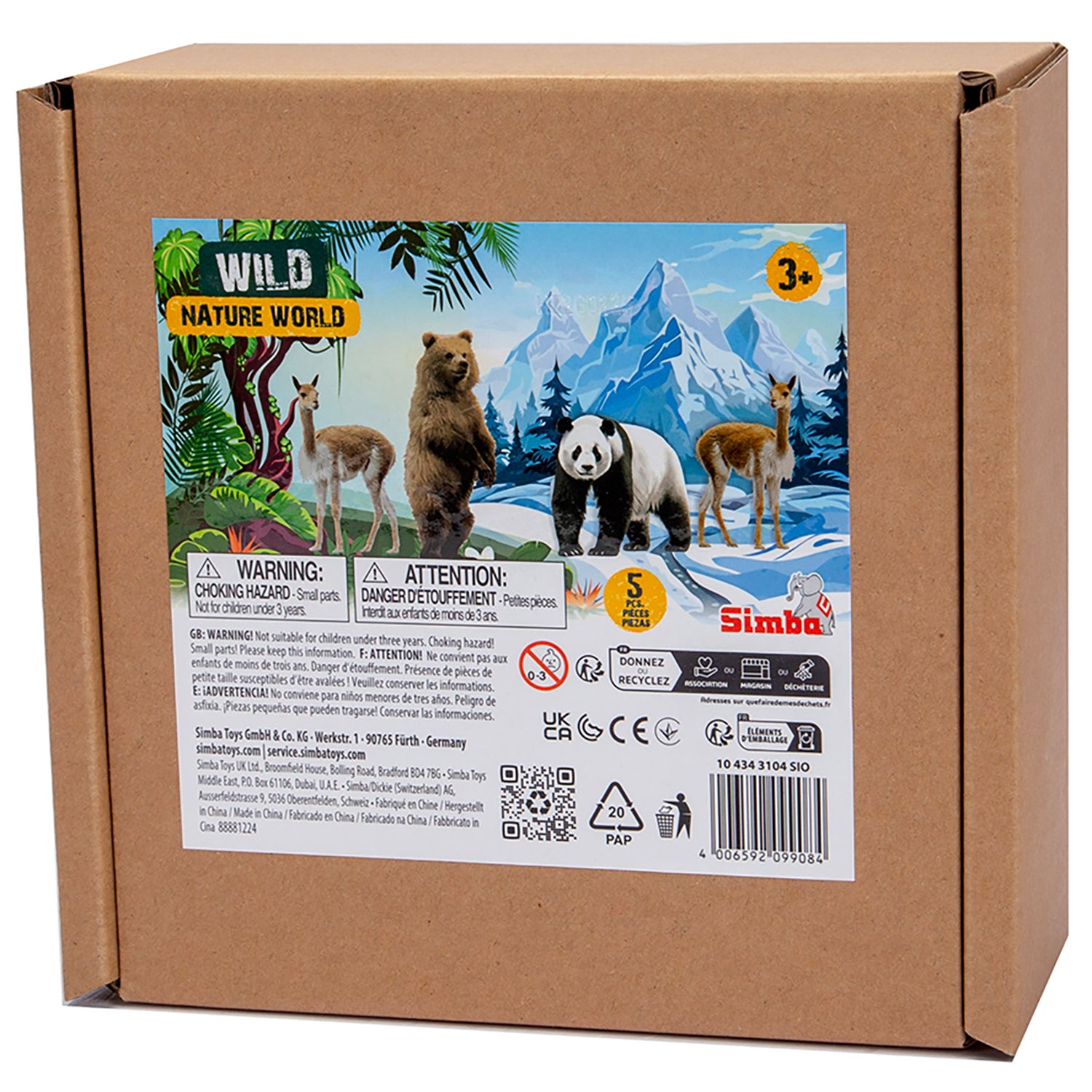 Alternative view of Simba Toys Wild Animal Miniature Set - 5 Playful Figures for Kids 3+