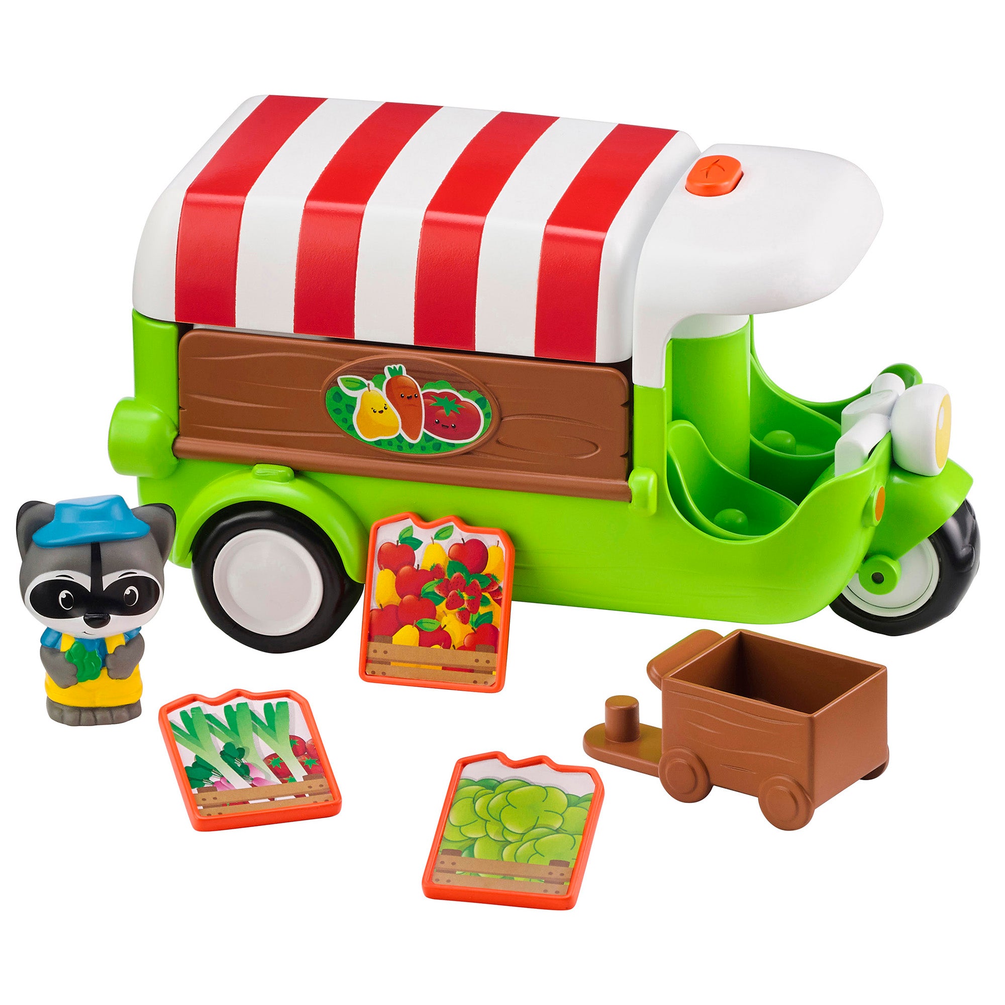 Alternative view of Timber Tots Deluxe Food Truck Playset with Raccoon Figurine