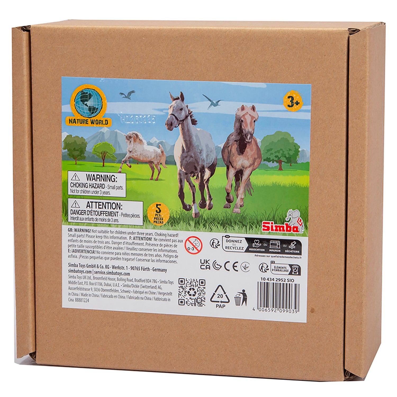 Alternative view of Simba Toys Equestrian Adventure - 5 Horse Figurine Playset for Kids