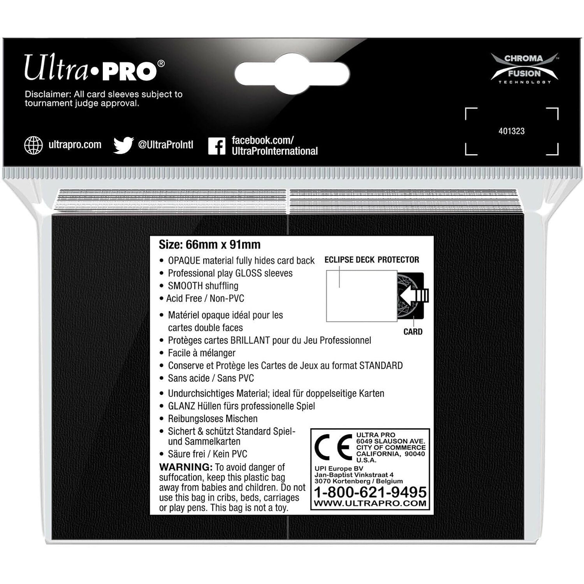 Ultra Pro Eclipse Glossy Deck Protector Sleeves - 100ct - Image 3