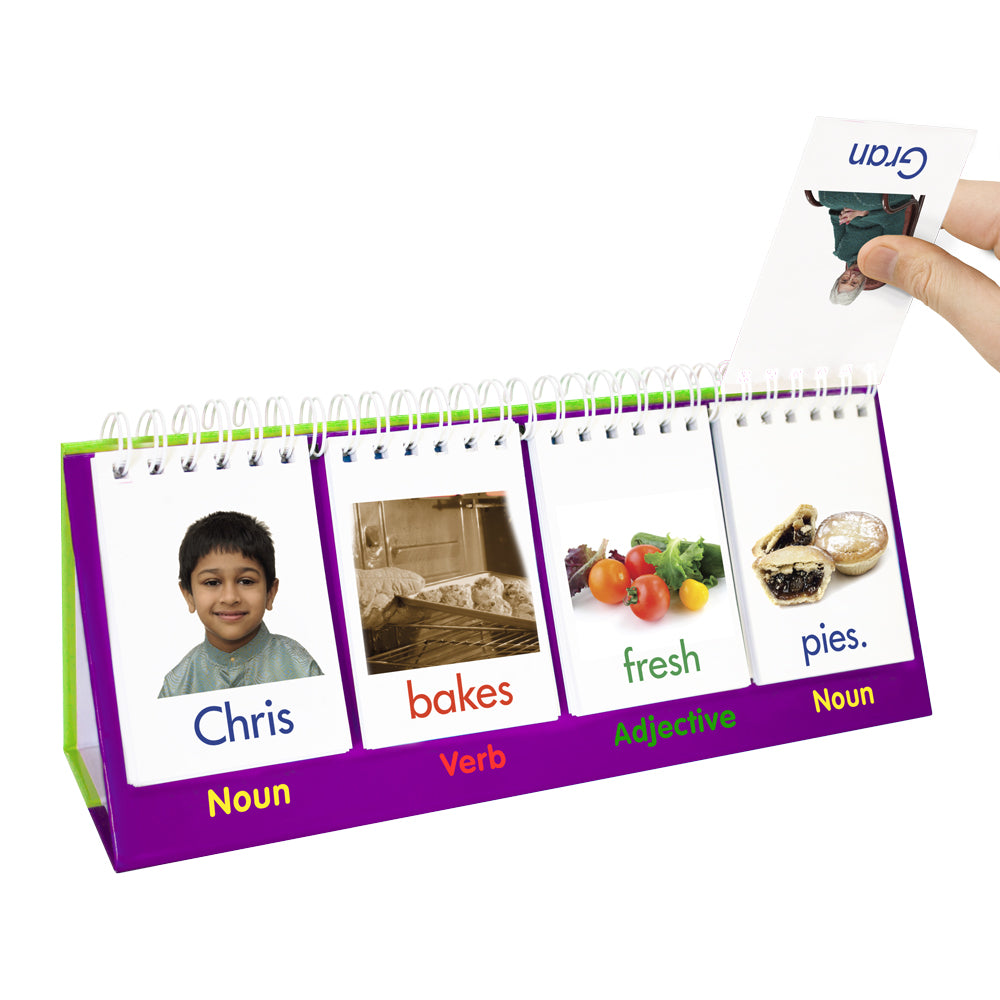 Junior Learning Sentence Builder Flip Cards - Language Skills - Ages 4-6 - Image 3