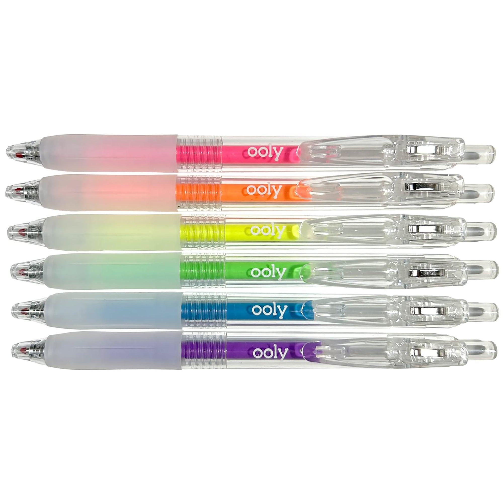 OOLY Jelly Gloss Neon Deco Gel Pens - Assorted Colors, 6-Count - Image 3