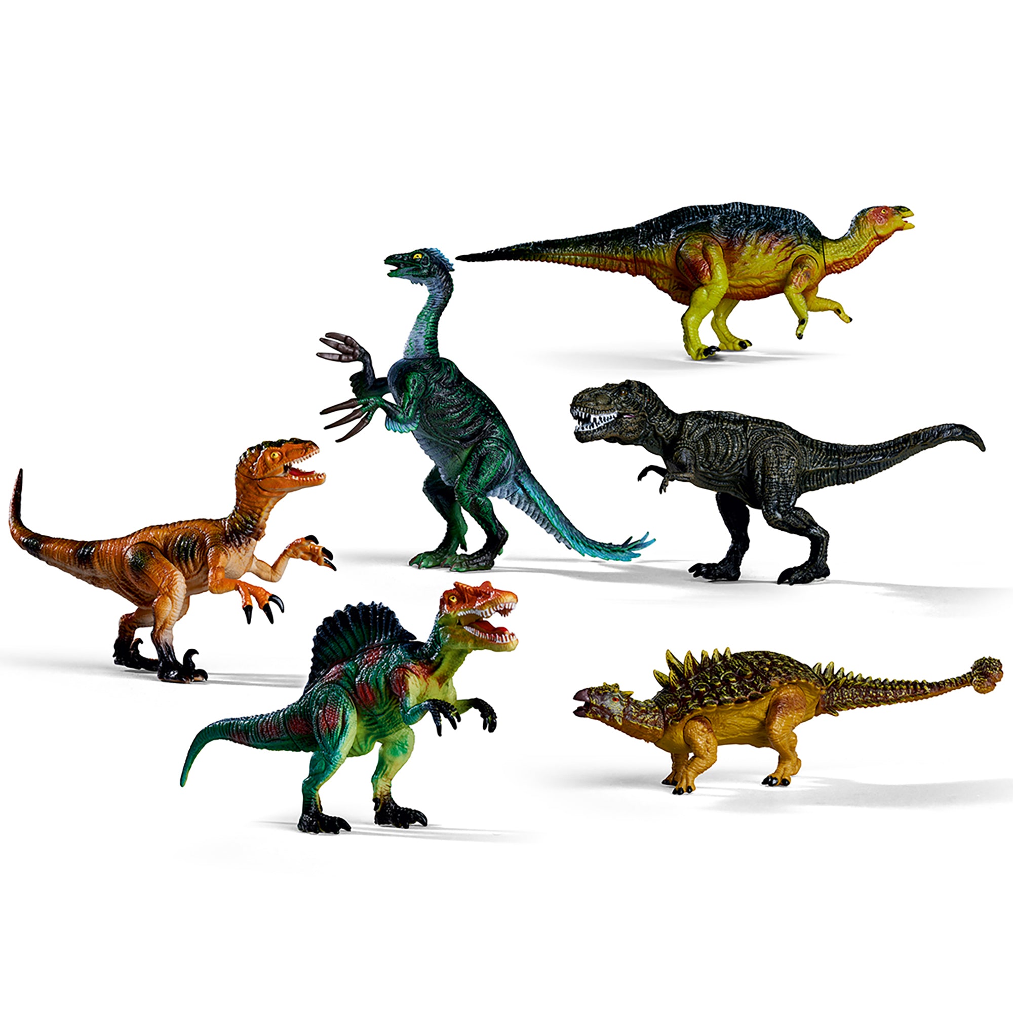 Simba Toys XXL Dino Playset with 6 Realistic Dinosaur Figures - Vibrant Colors