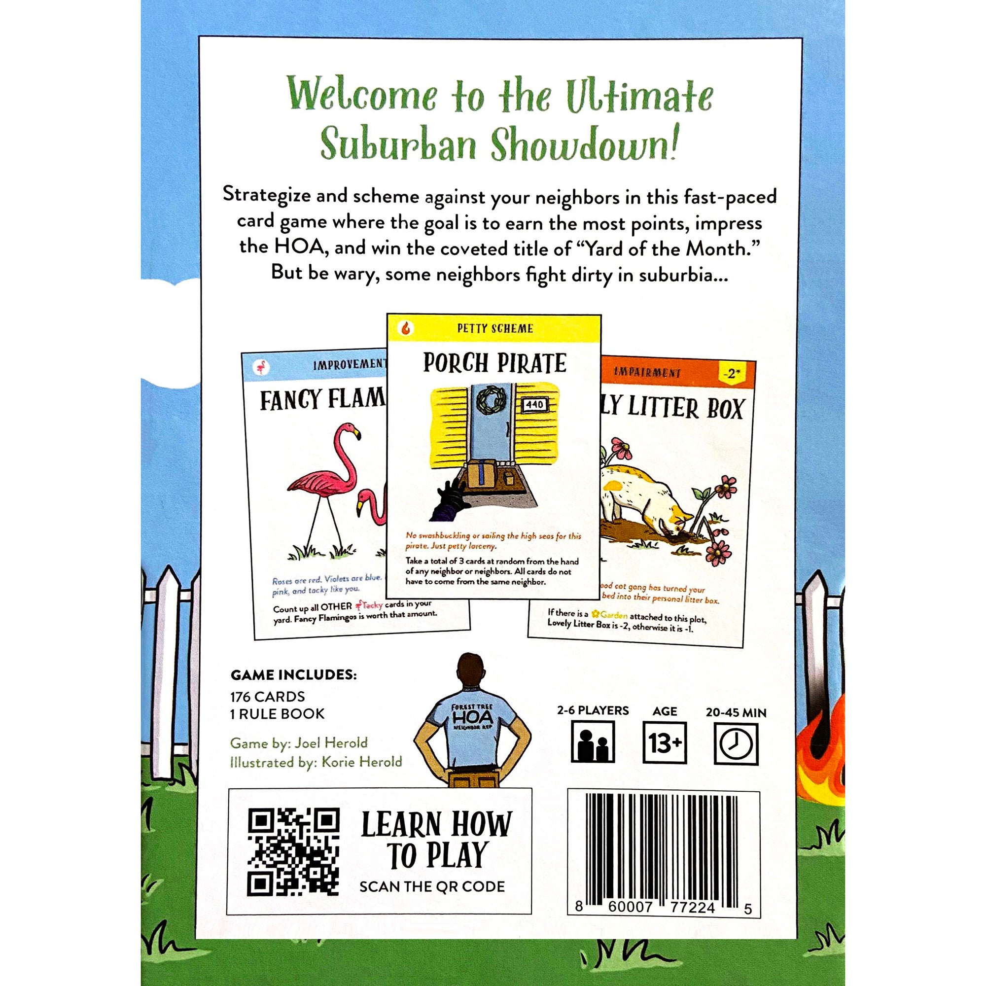Alternative view of Blue Star Press: Grass Is Greener Neighborly Sabotage Card Game, Ages 13+