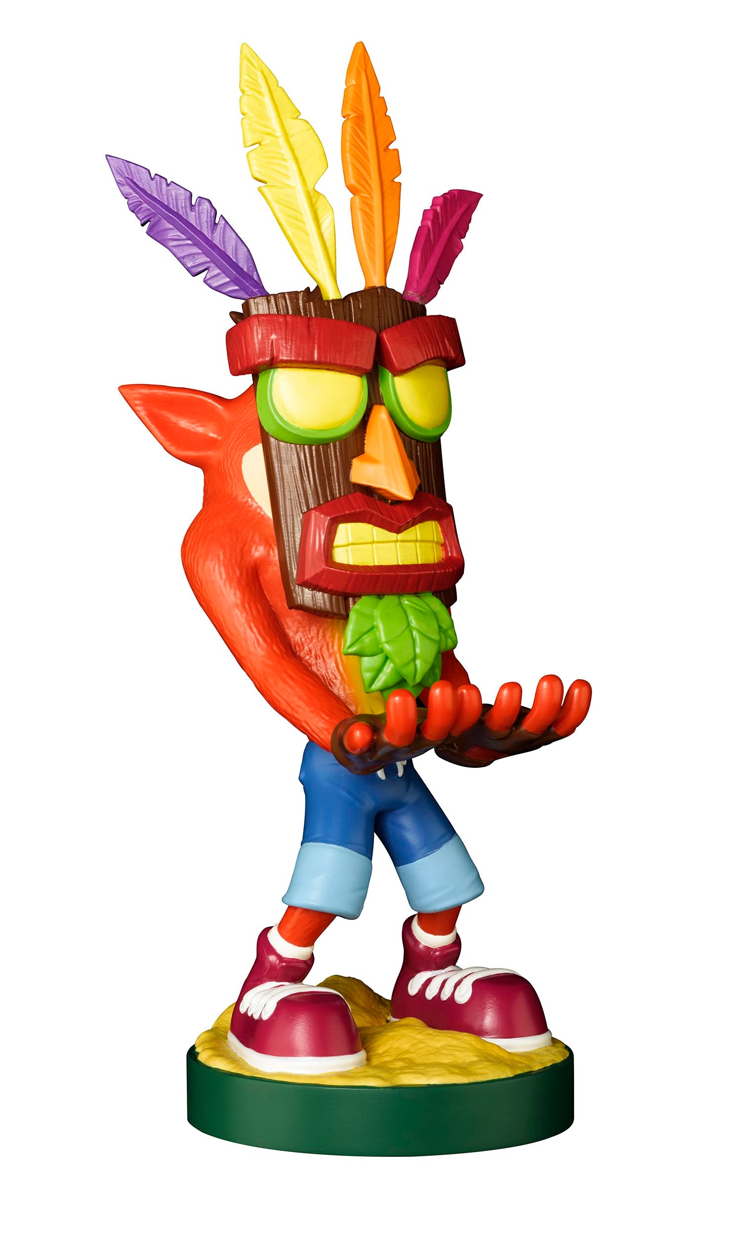 Alternative view of Exquisite Gaming Crash Bandicoot: Aku Aku Phone and Controller Stand