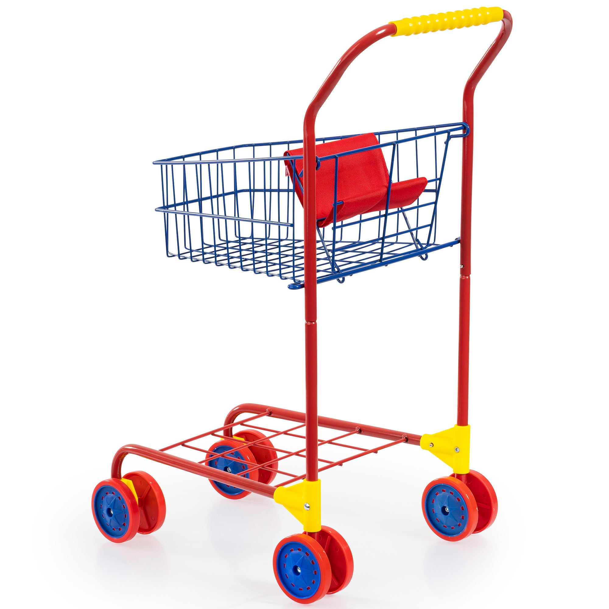 Alternative view of Bayer Design Shopping Cart - Grey & Blue, Grocery Pretend Play Toy for Toddlers
