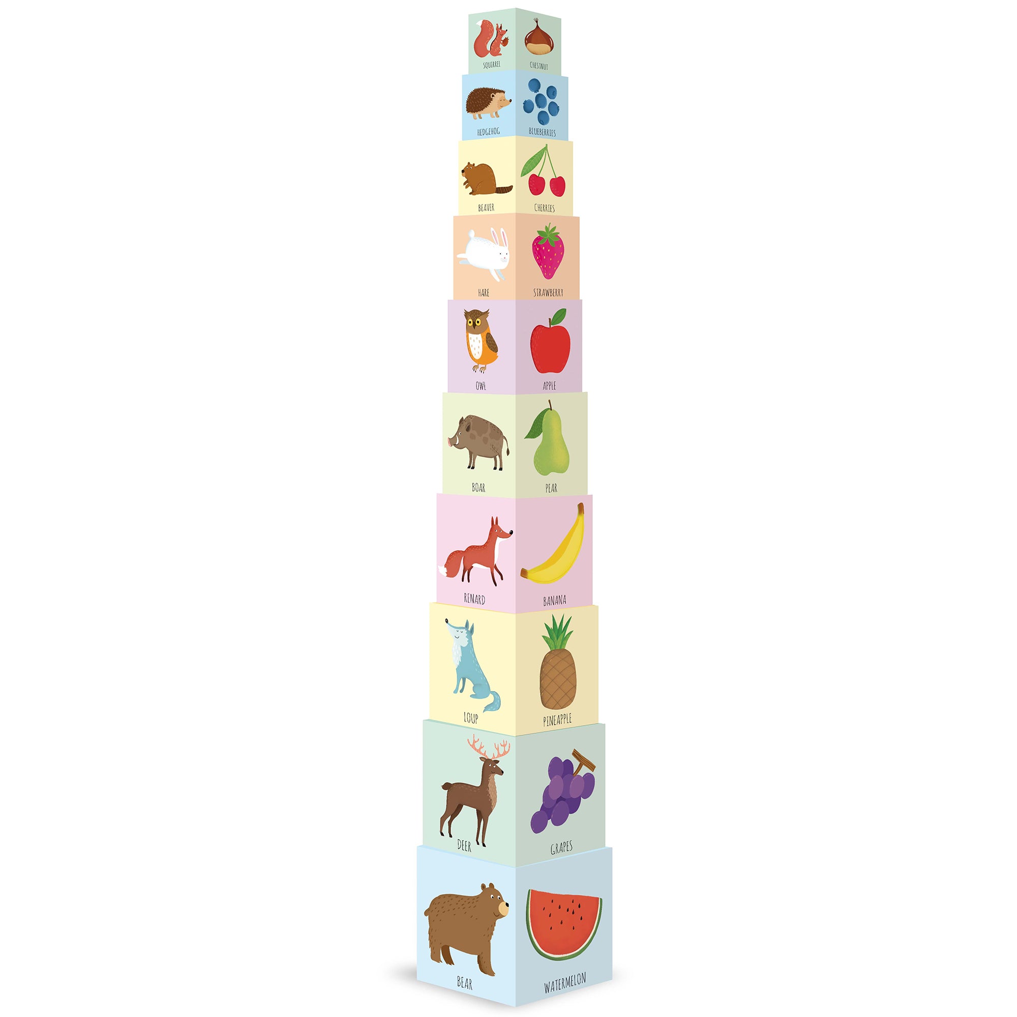 Eco-Blocks Woodland Wonder 10-Piece Learning Tower Set