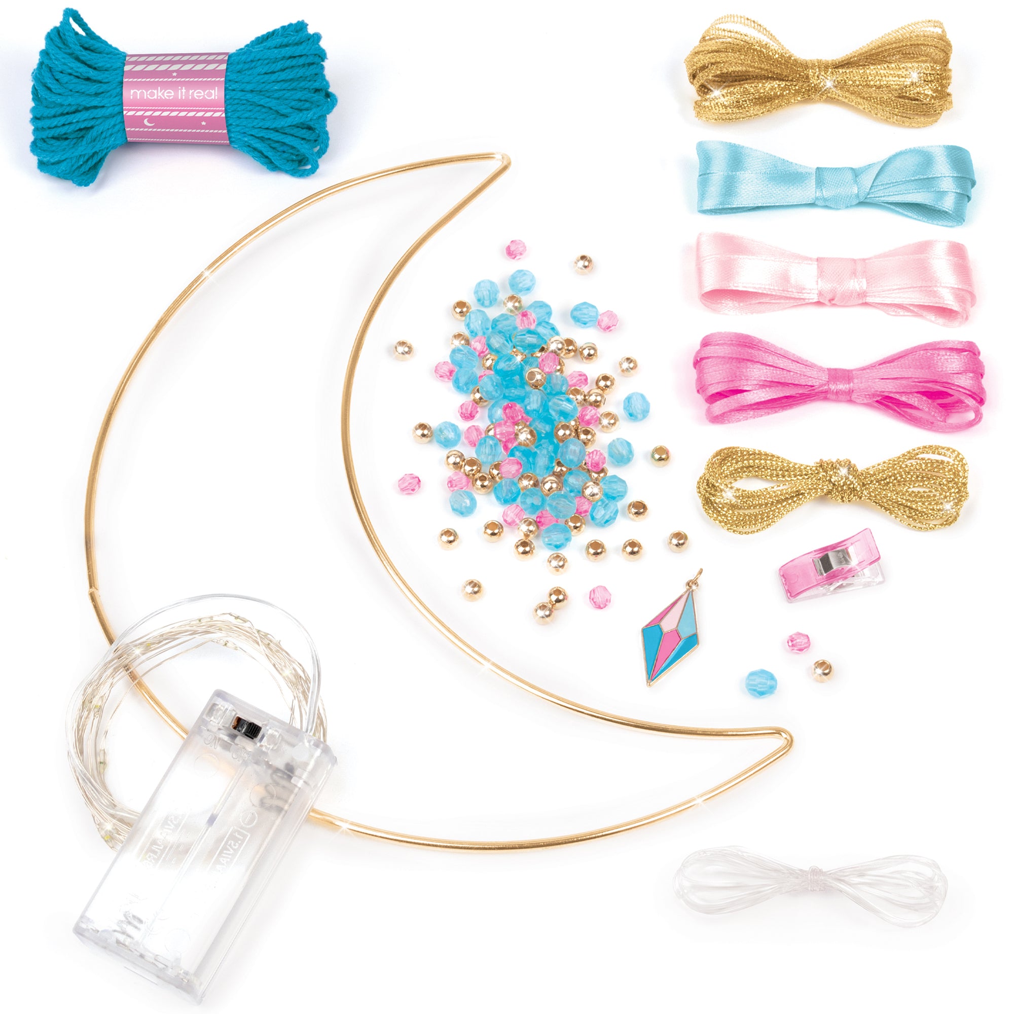 Alternative view of Make It Real Lunar Dream Catcher DIY Kit - Purple Moonlight Craft Set