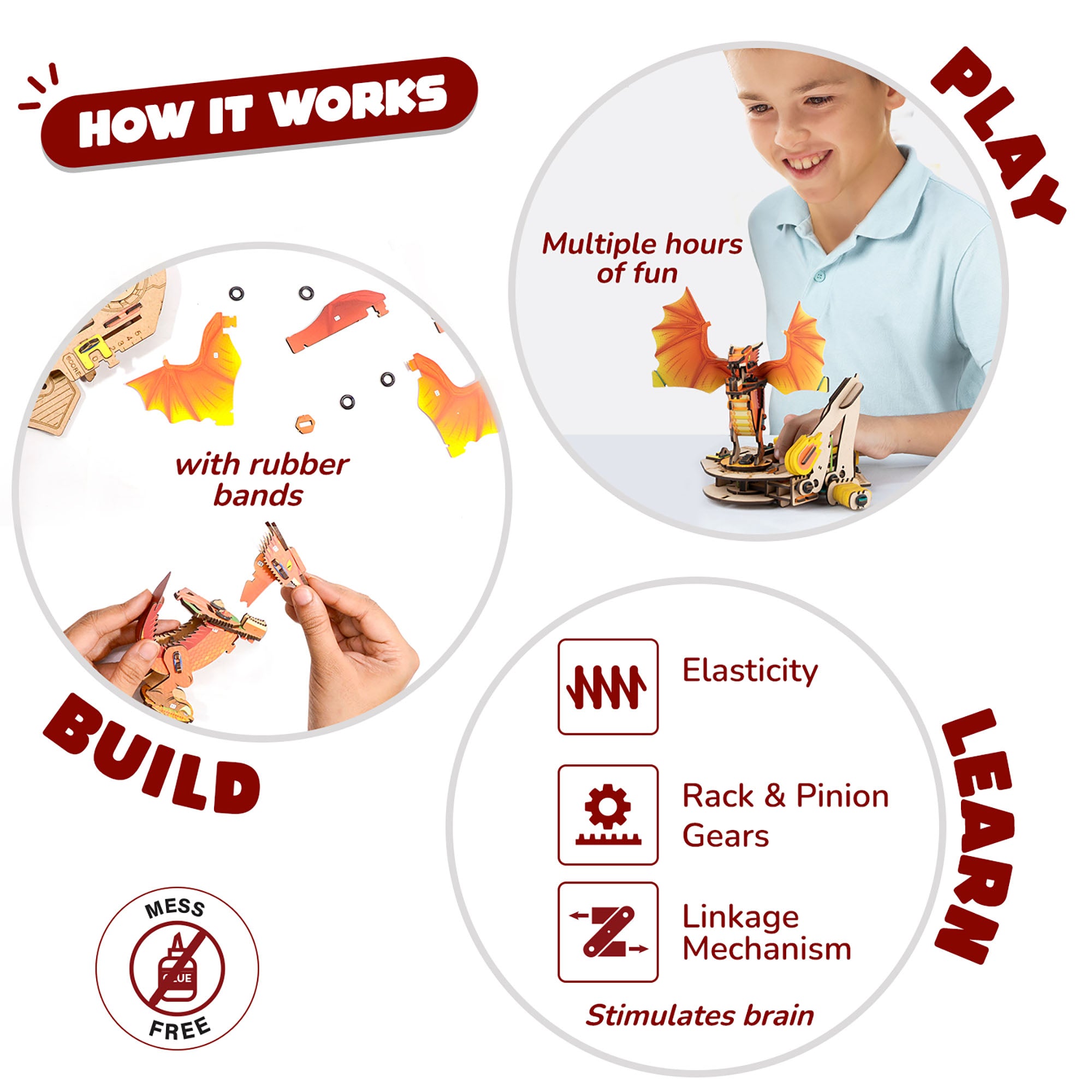 Alternative view of Smartivity Steam Warriors Clash Of Dragons DIY Battle Game