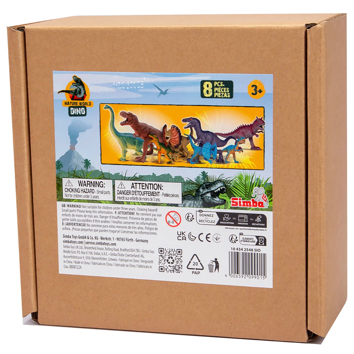 Alternative view of Simba Toys Dinosaur Playset - 8 Realistic Figures for Kids 3+