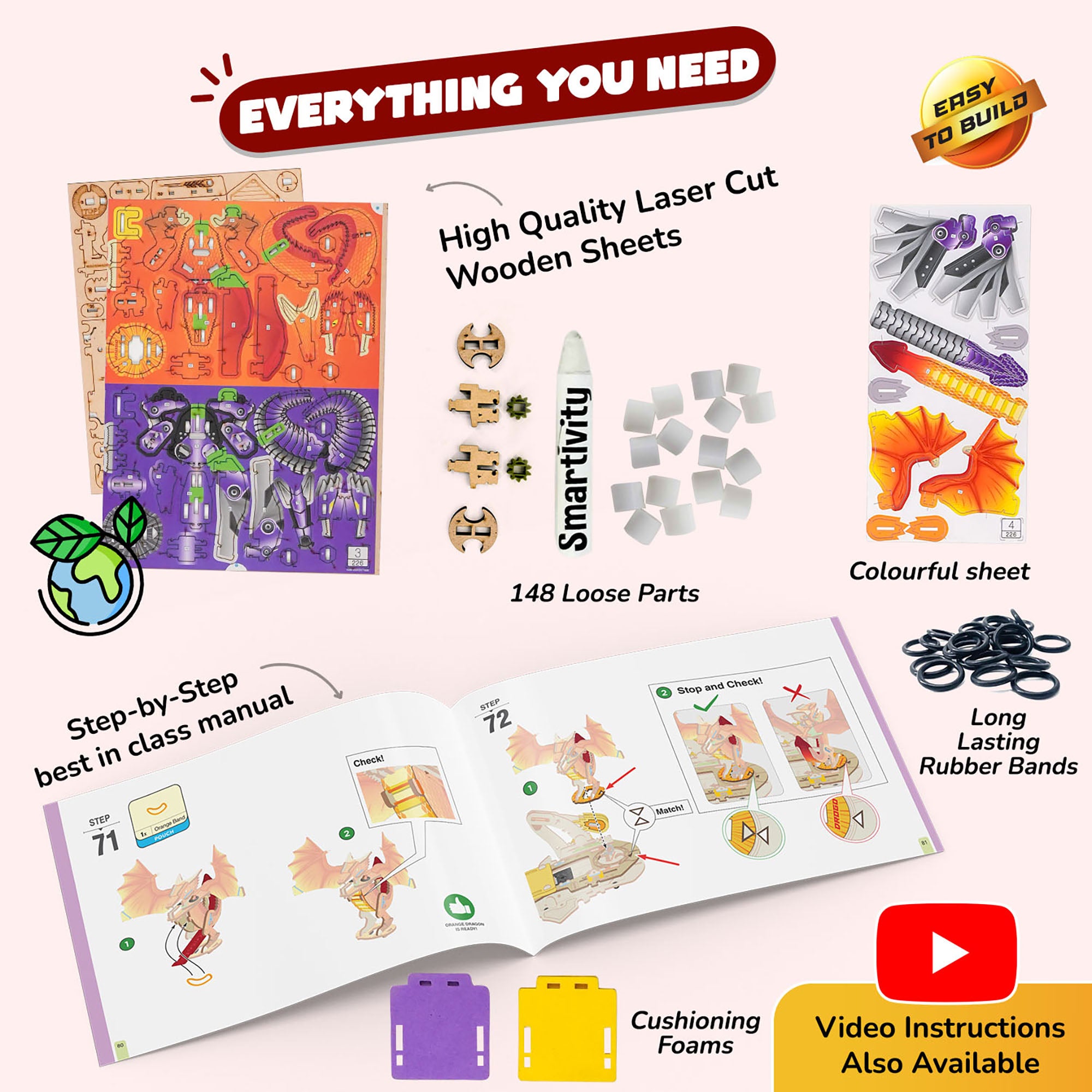 Smartivity Steam Warriors Clash Of Dragons DIY Battle Game