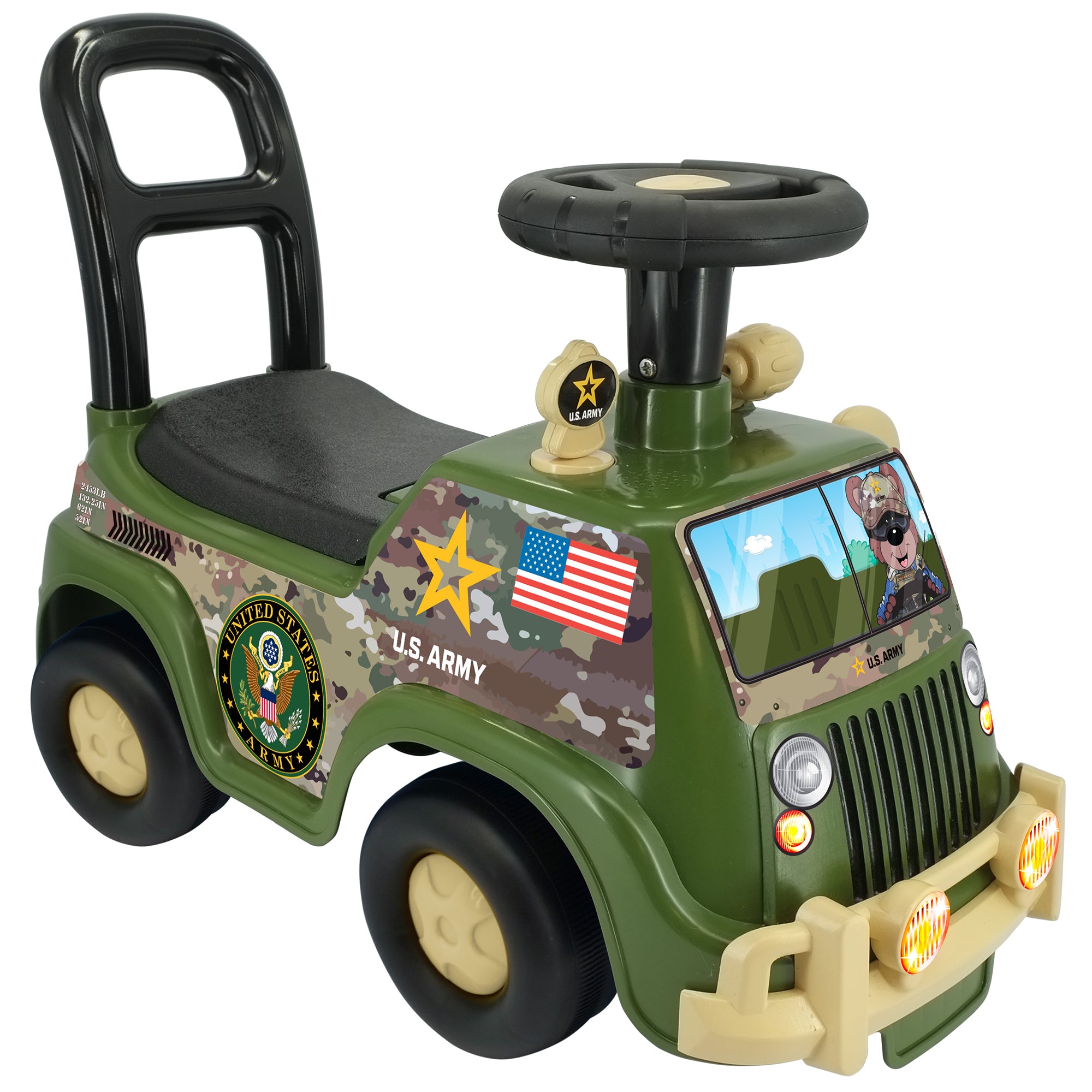 Alternative view of Kiddieland - Lights N' Sounds Activity Truck - U.S. Army Ride-On