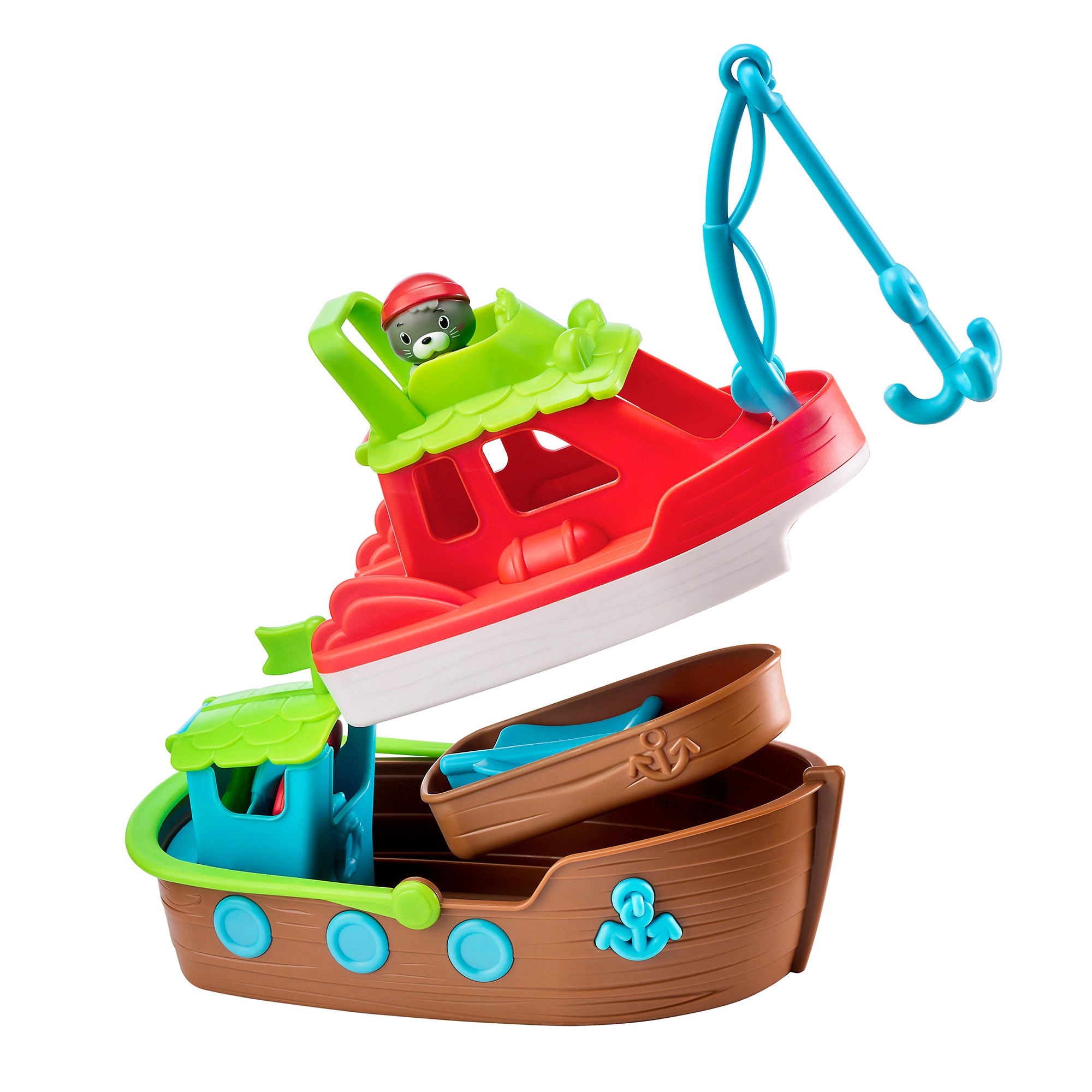 Alternative view of Timber Tots Nesting Boats - 3-in-1 Transforming Playset