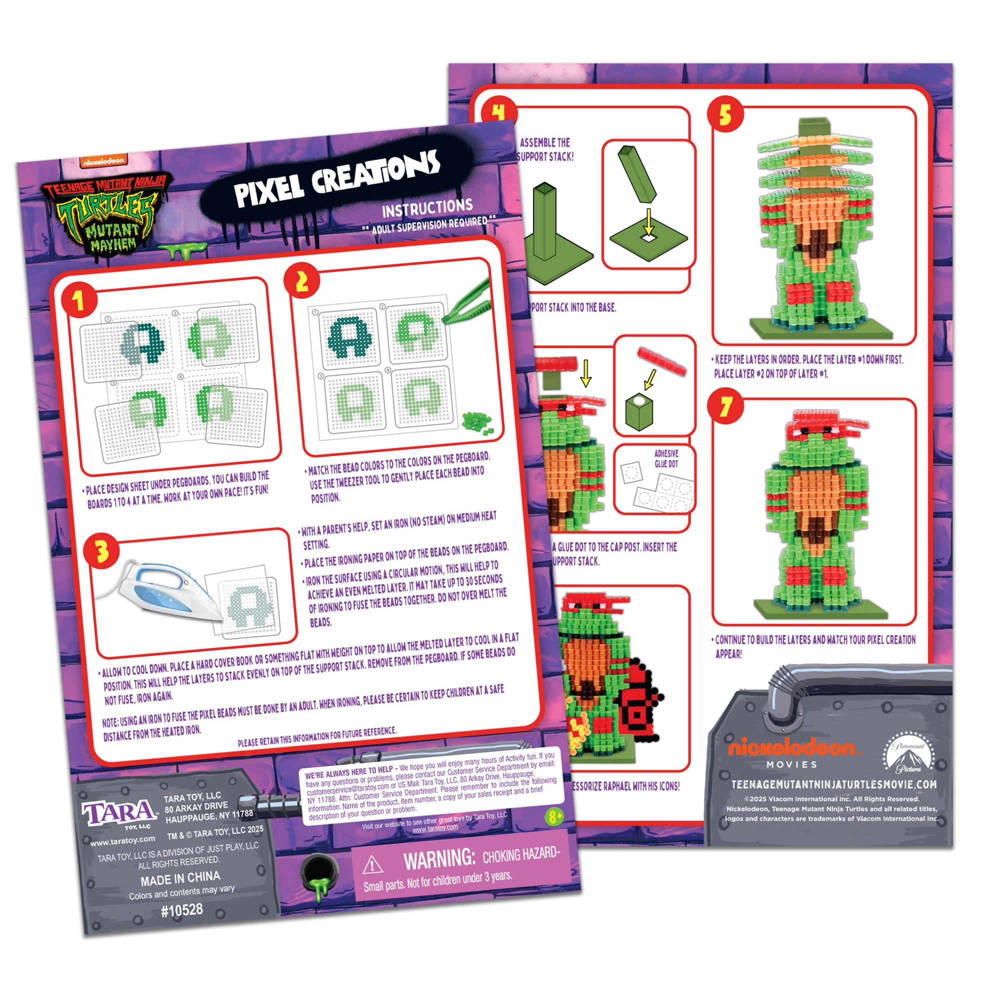 Teenage Mutant Ninja Turtles 3D Pixel Art Bead Set - 2500 Pieces - Image 2