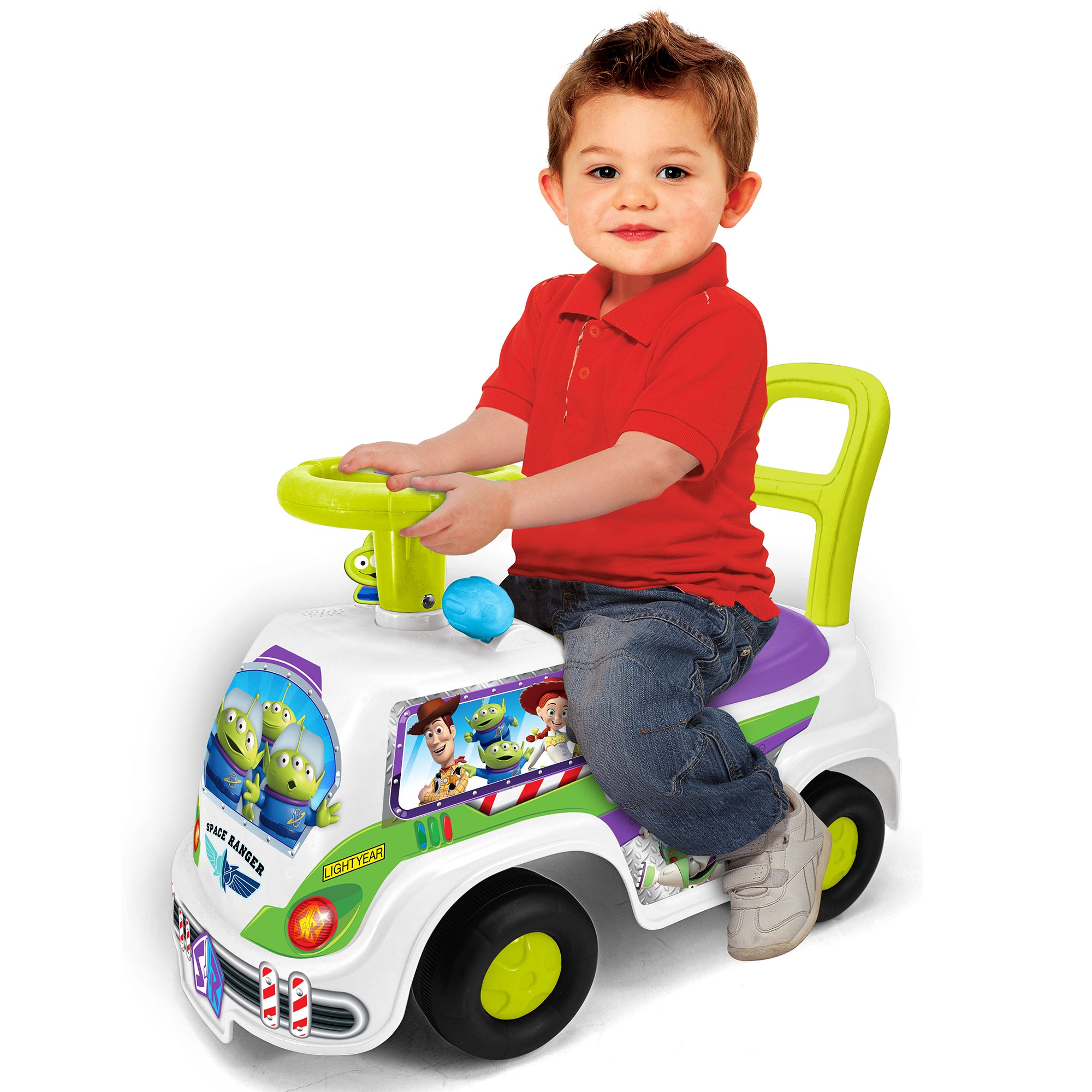 Kiddieland Buzz Lightyear Adventure Ride-On - Disney Space Light & Sound, 12mo+ - Image 5