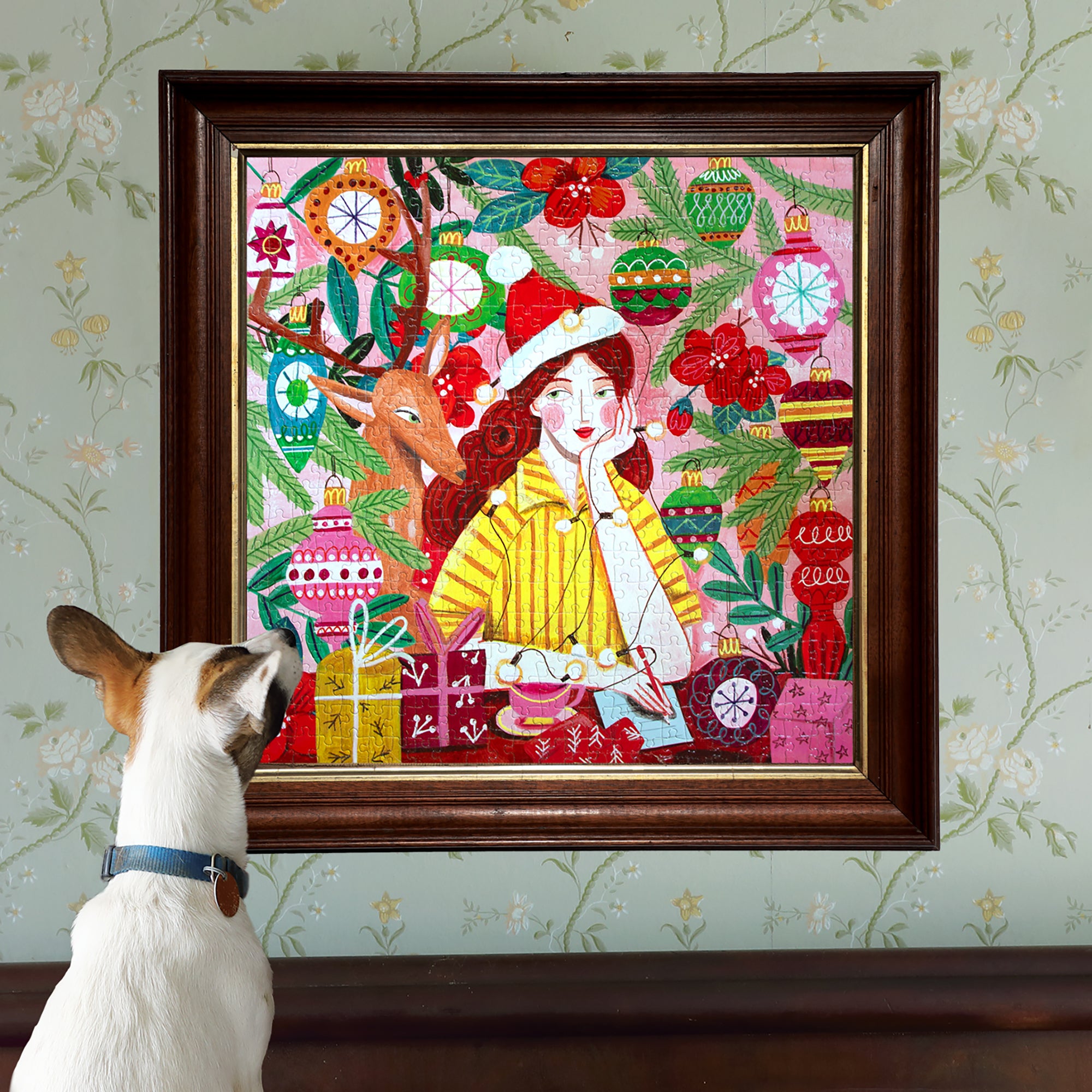 Piece&Love Ms. Santa's Reindeer Christmas Jigsaw Puzzle - 500 pc - Image 4