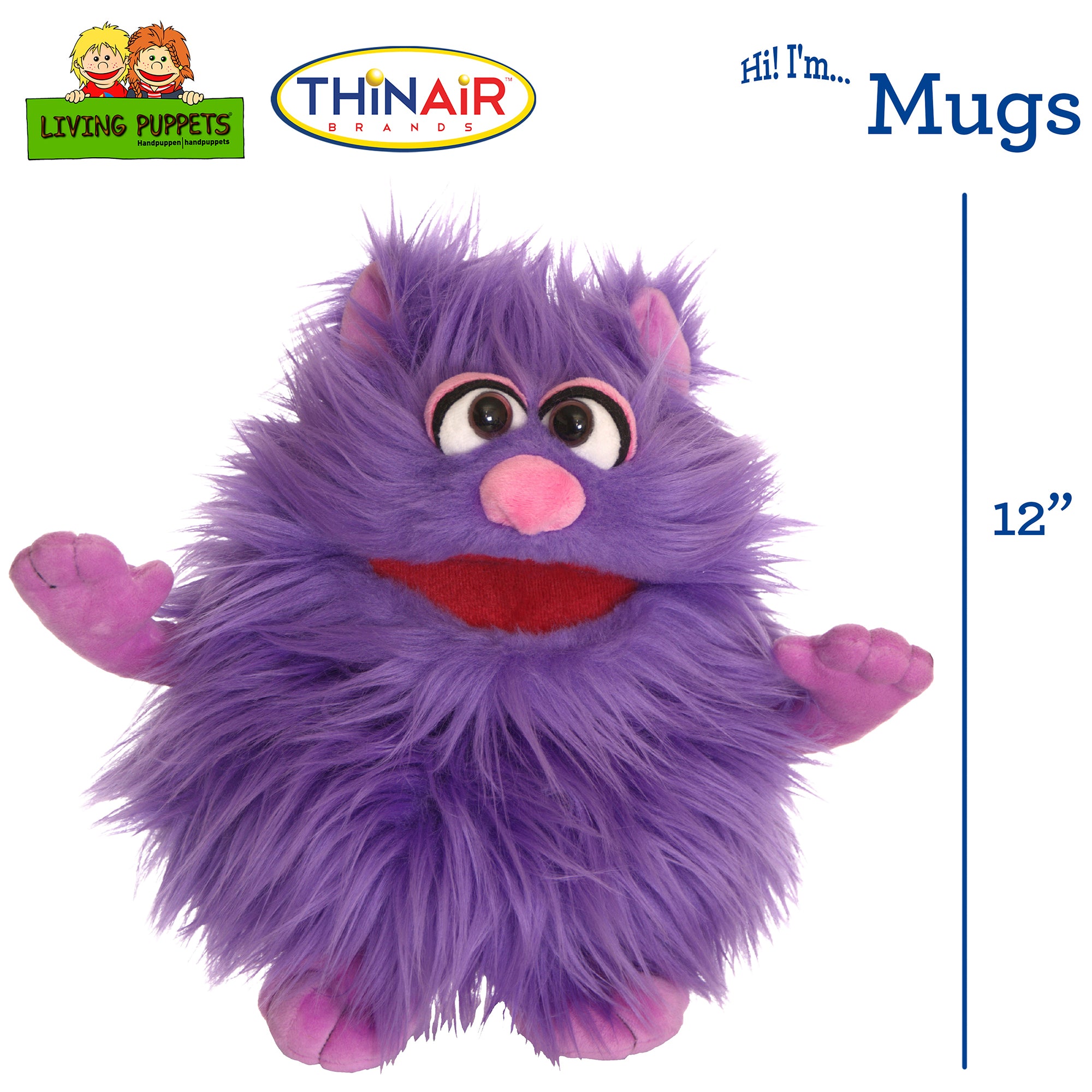 Alternative view of Living Puppets Mugs The Friendly Purple Monster Hand Puppet
