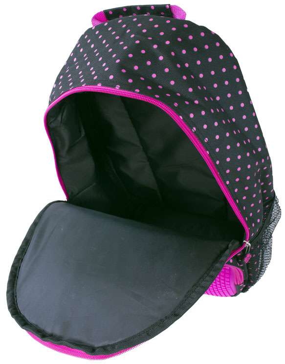 Pixie Crew Creative Backpack - Black/Fuchsia with Silicone Panel