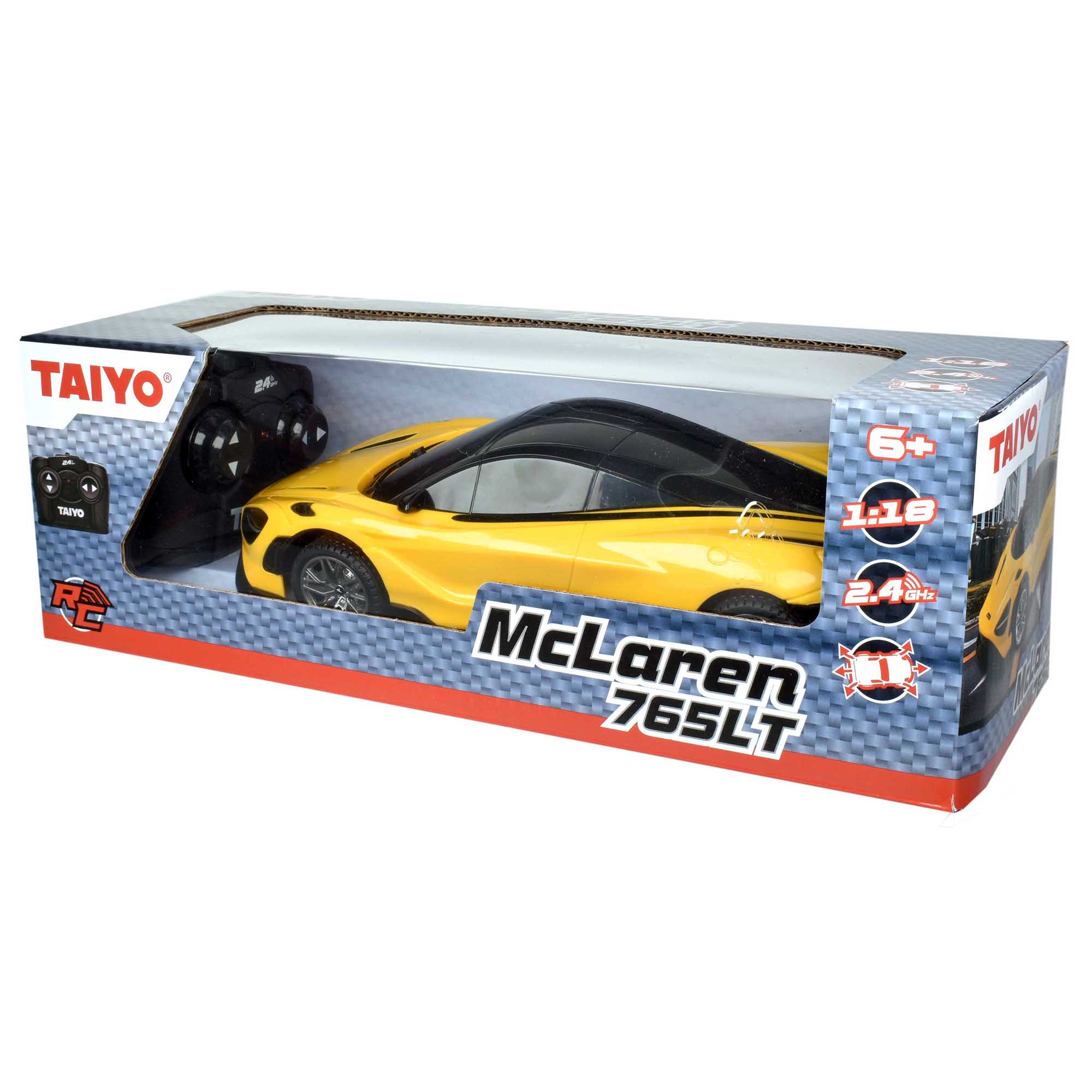 Alternative view of Taiyo Remote Control McLaren 765LT - 1:18 Scale - Vibrant Yellow