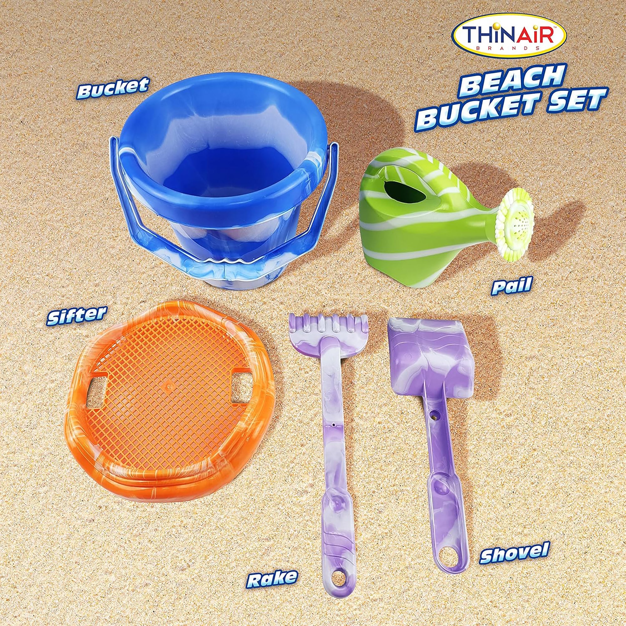 Scooba Duck - 5pc Beach Bucket Set - Sandbox Master Series - Image 3